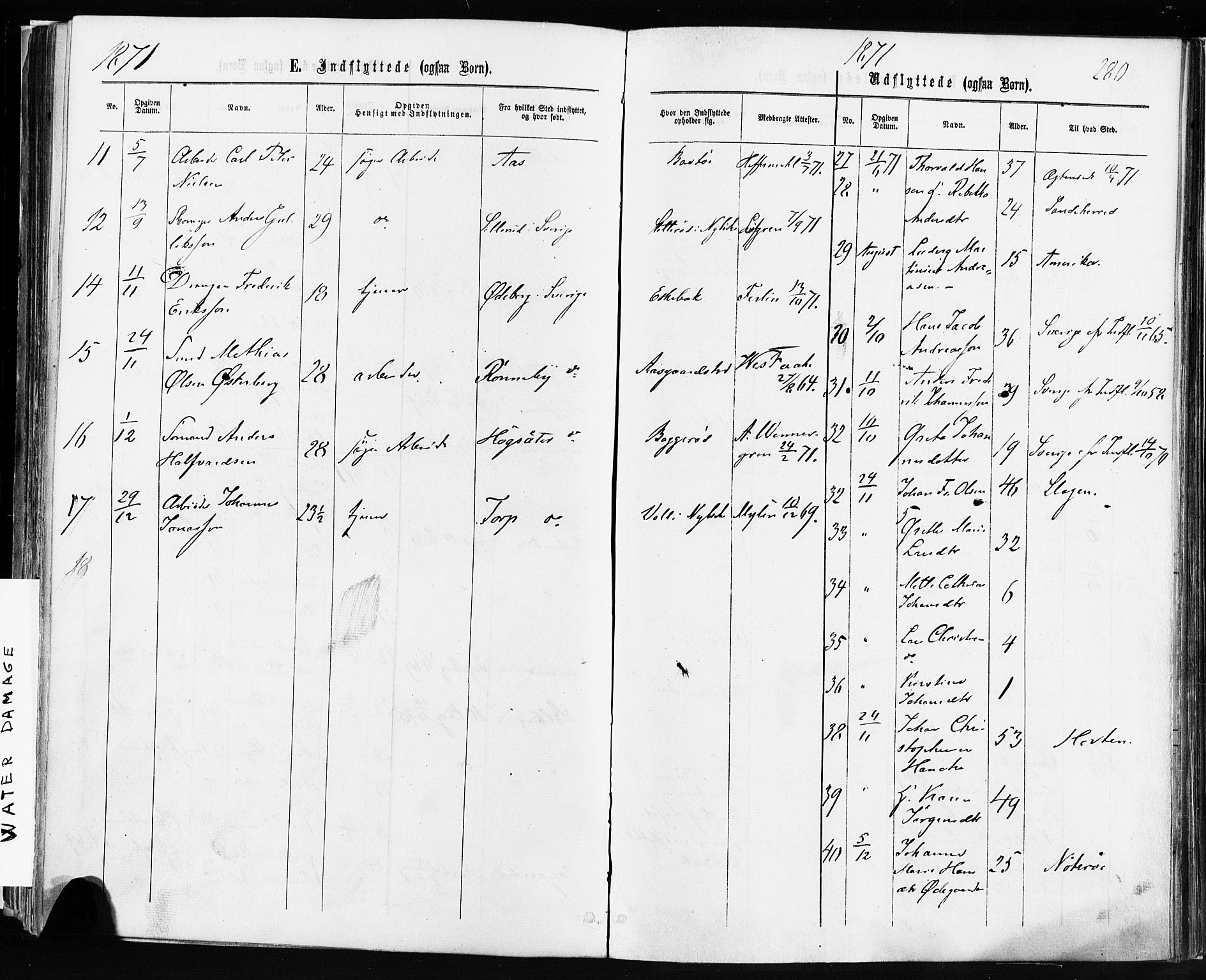 Borre kirkebøker, SAKO/A-338/F/Fa/L0008: Parish register (official) no. I 8, 1868-1877, p. 280