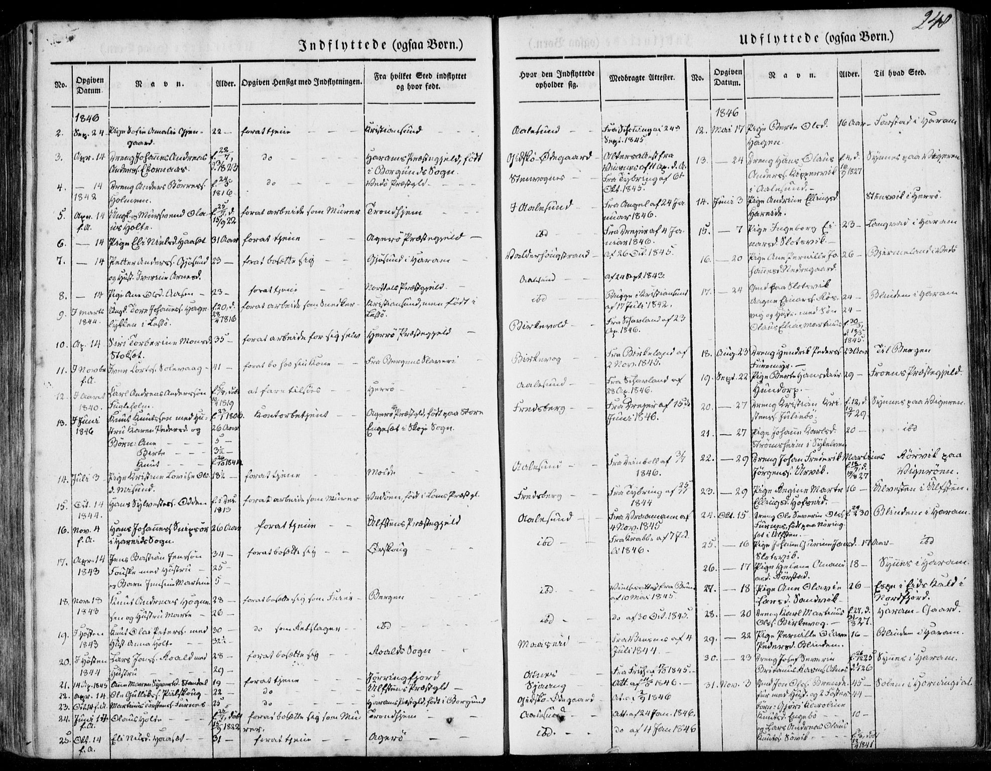 Ministerialprotokoller, klokkerbøker og fødselsregistre - Møre og Romsdal, SAT/A-1454/528/L0396: Parish register (official) no. 528A07, 1839-1847, p. 248