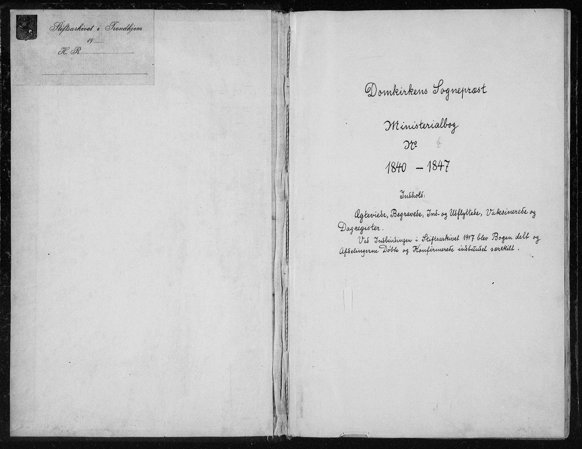 Ministerialprotokoller, klokkerbøker og fødselsregistre - Sør-Trøndelag, SAT/A-1456/601/L0049: Parish register (official) no. 601A17, 1839-1847