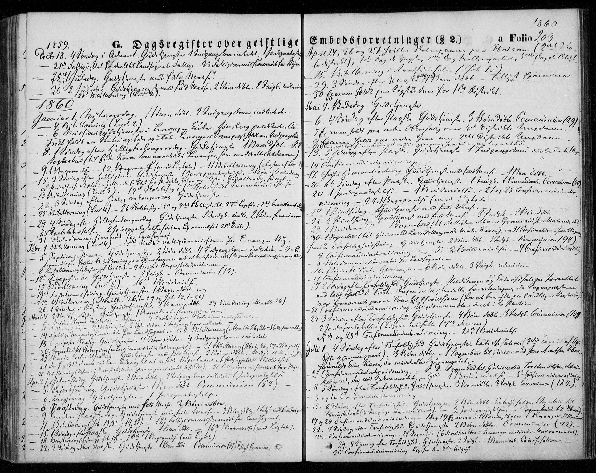Ministerialprotokoller, klokkerbøker og fødselsregistre - Nord-Trøndelag, SAT/A-1458/720/L0184: Parish register (official) no. 720A02 /1, 1855-1863, p. 203