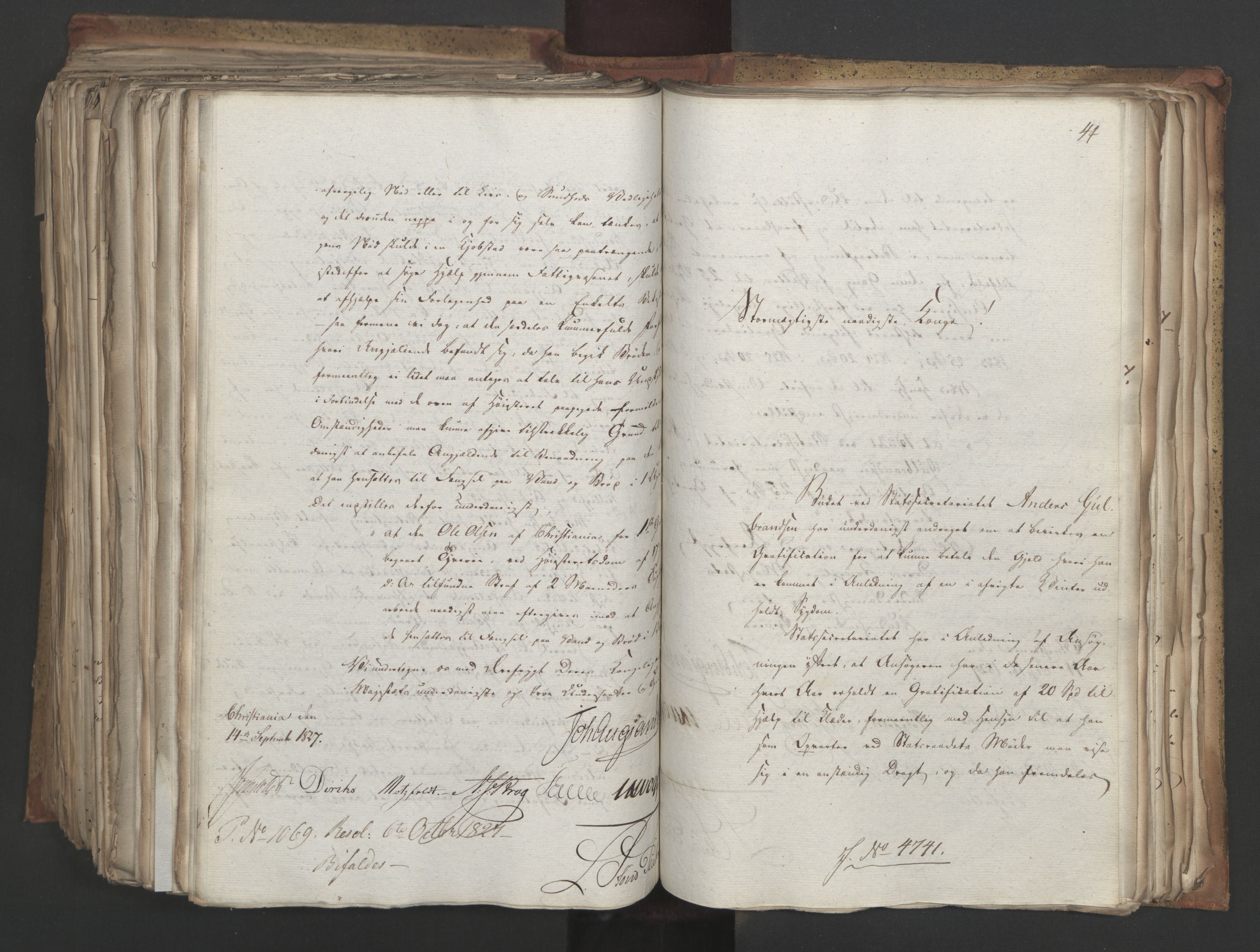 Statsrådsavdelingen i Stockholm, AV/RA-S-1003/D/Da/L0052: Regjeringsinnstillinger nr. 4566-4799, 1827, p. 528