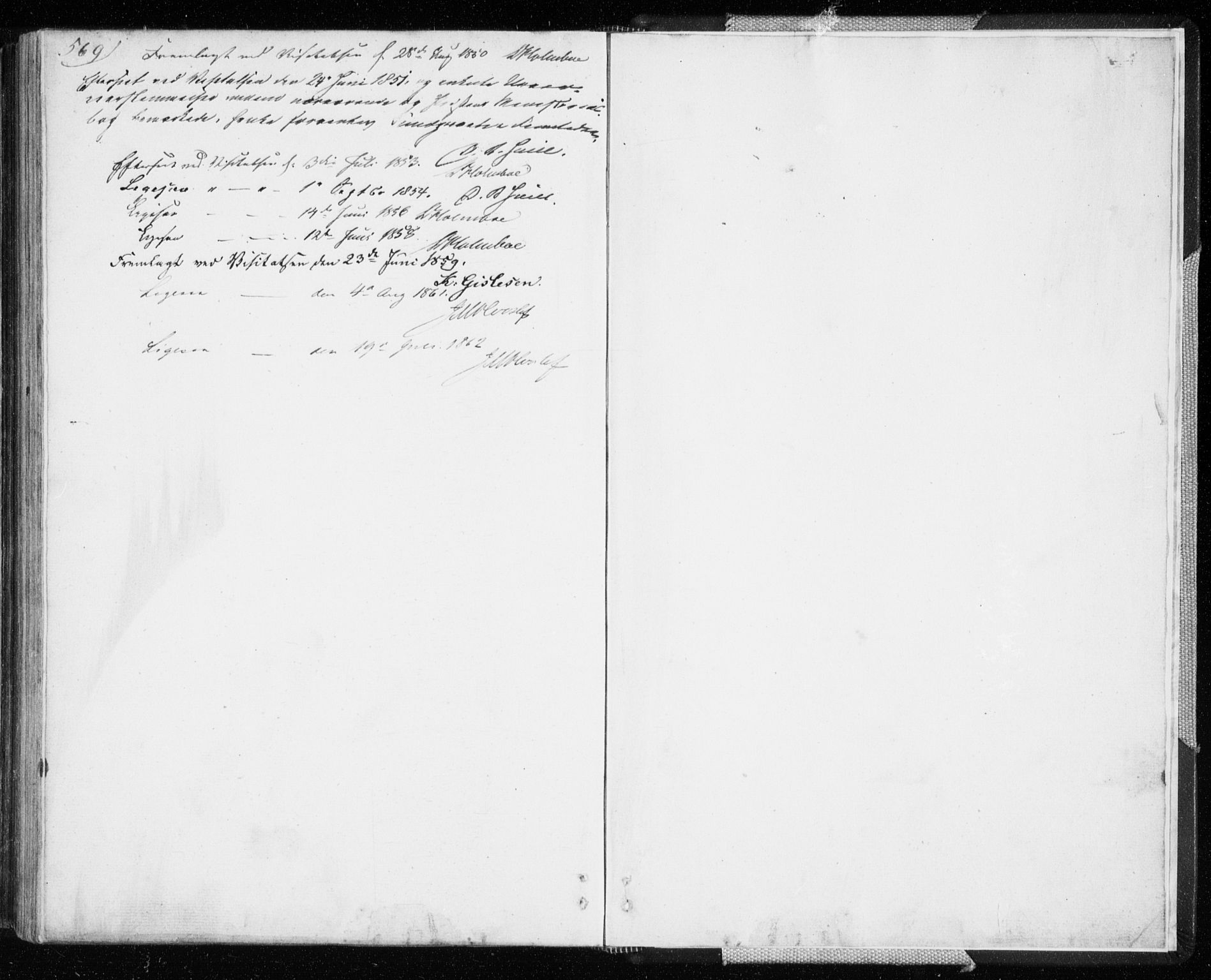 Skjervøy sokneprestkontor, AV/SATØ-S-1300/H/Ha/Hab/L0003klokker: Parish register (copy) no. 3, 1849-1861, p. 569-570