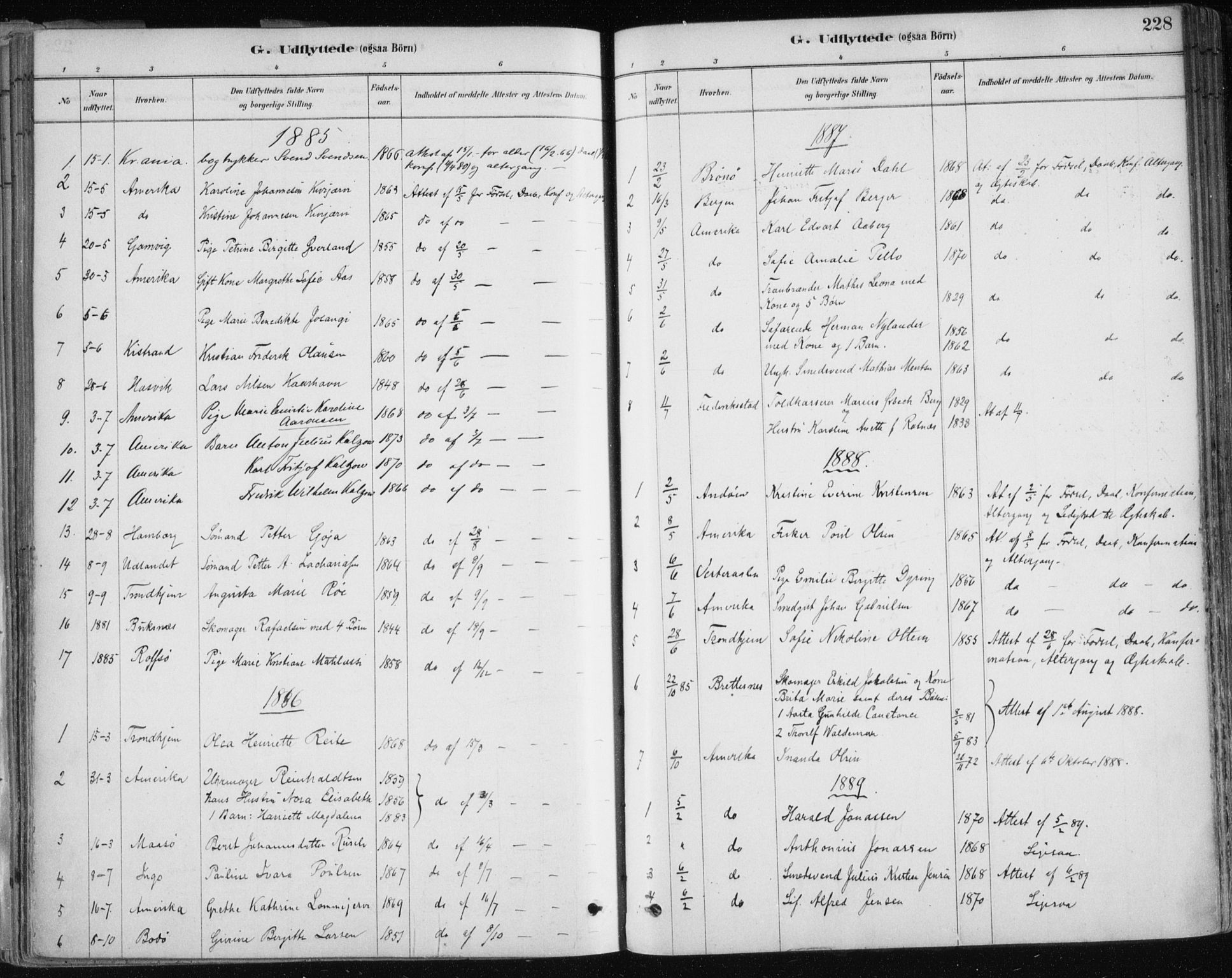 Hammerfest sokneprestkontor, AV/SATØ-S-1347/H/Ha/L0008.kirke: Parish register (official) no. 8, 1878-1889, p. 228