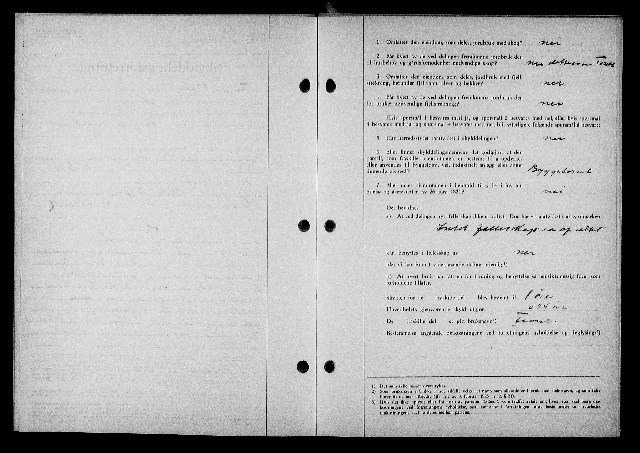 Nedenes sorenskriveri, AV/SAK-1221-0006/G/Gb/Gba/L0048: Mortgage book no. A-II, 1940-1941, Diary no: : 310/1941