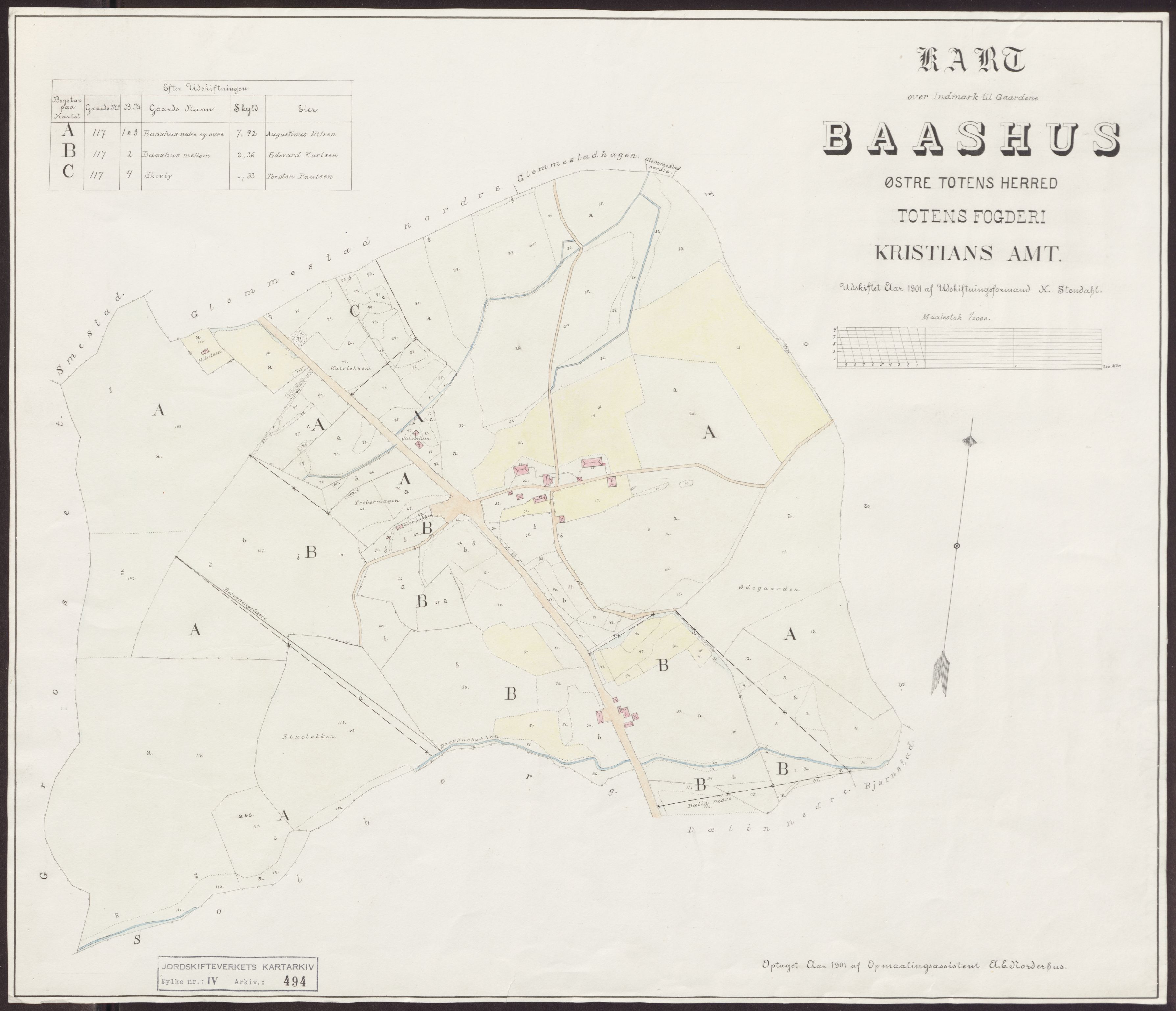Jordskifteverkets kartarkiv, AV/RA-S-3929/T, 1859-1988, p. 588