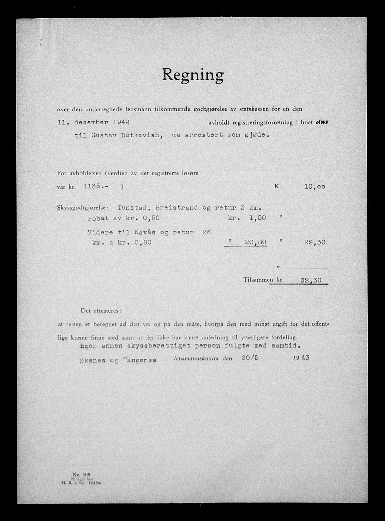 Justisdepartementet, Tilbakeføringskontoret for inndratte formuer, AV/RA-S-1564/H/Hc/Hcb/L0915: --, 1945-1947, p. 73