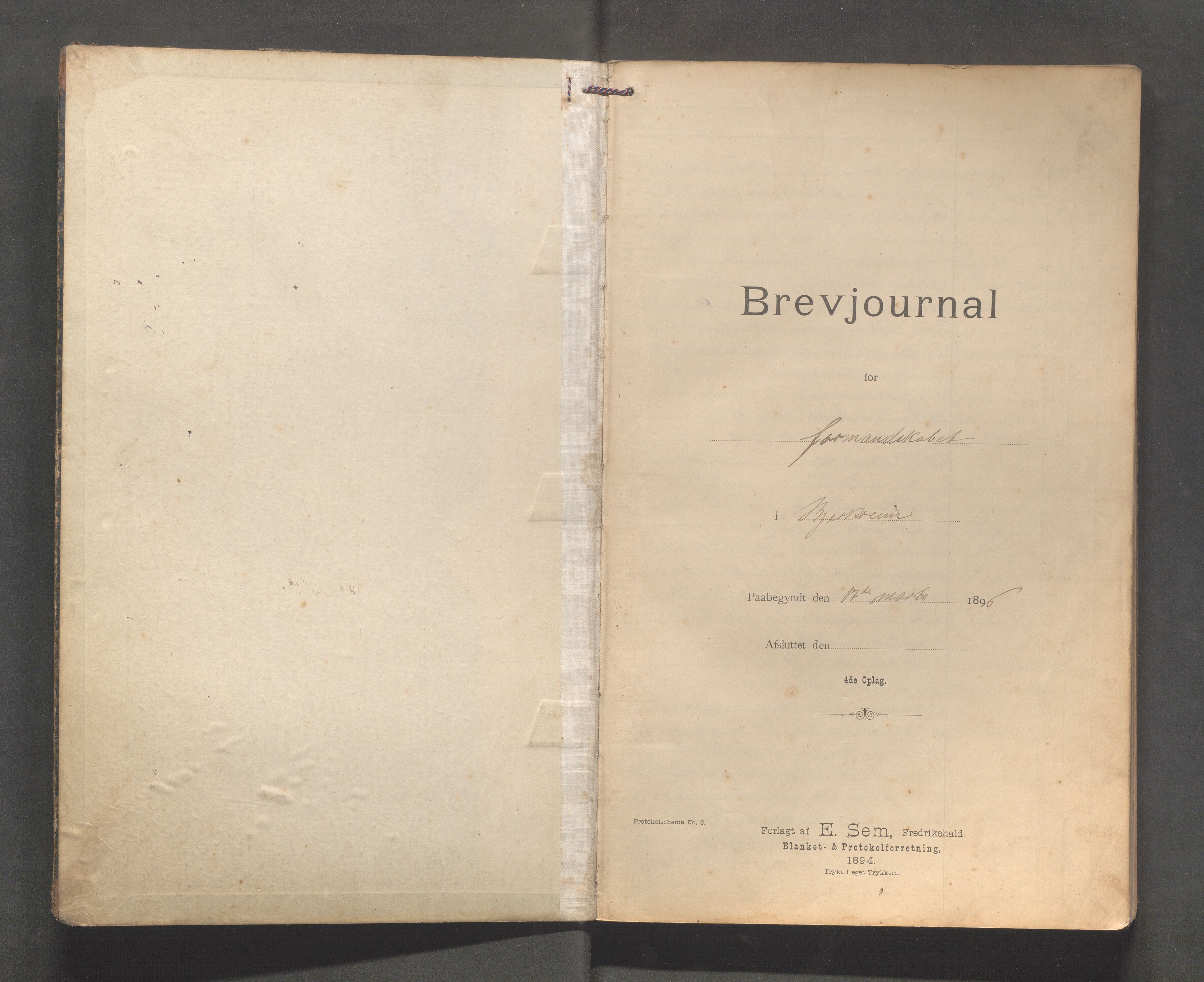 Bjerkreim kommune - Formannskapet/Sentraladministrasjonen, IKAR/K-101531/C/Ca/L0001: Journal, 1896-1911