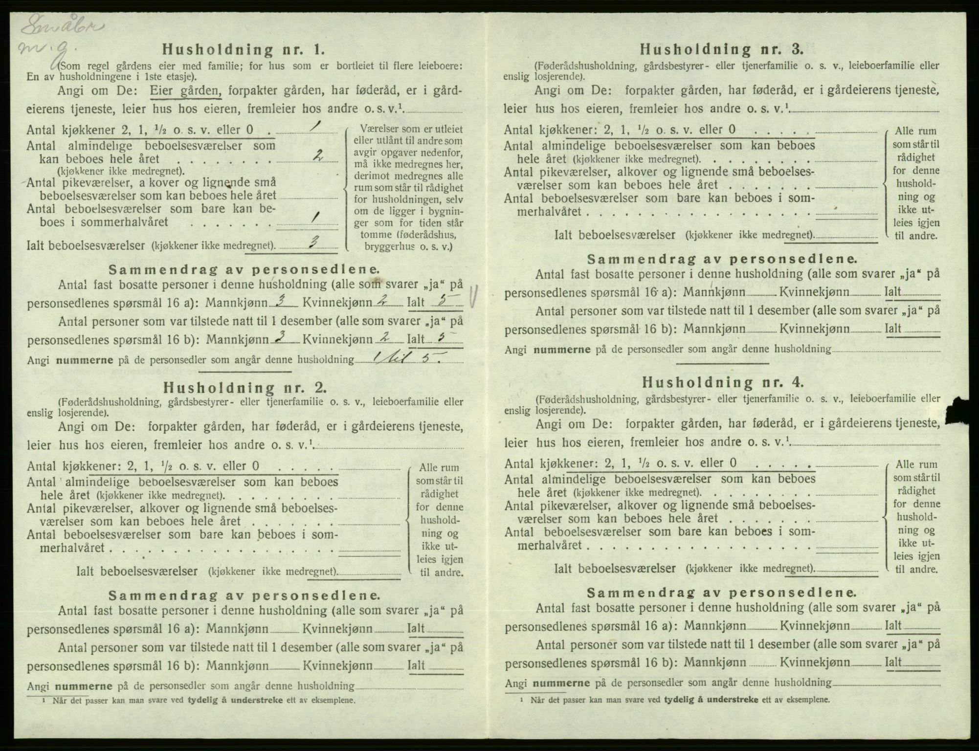 SAB, 1920 census for Vikebygd, 1920, p. 91