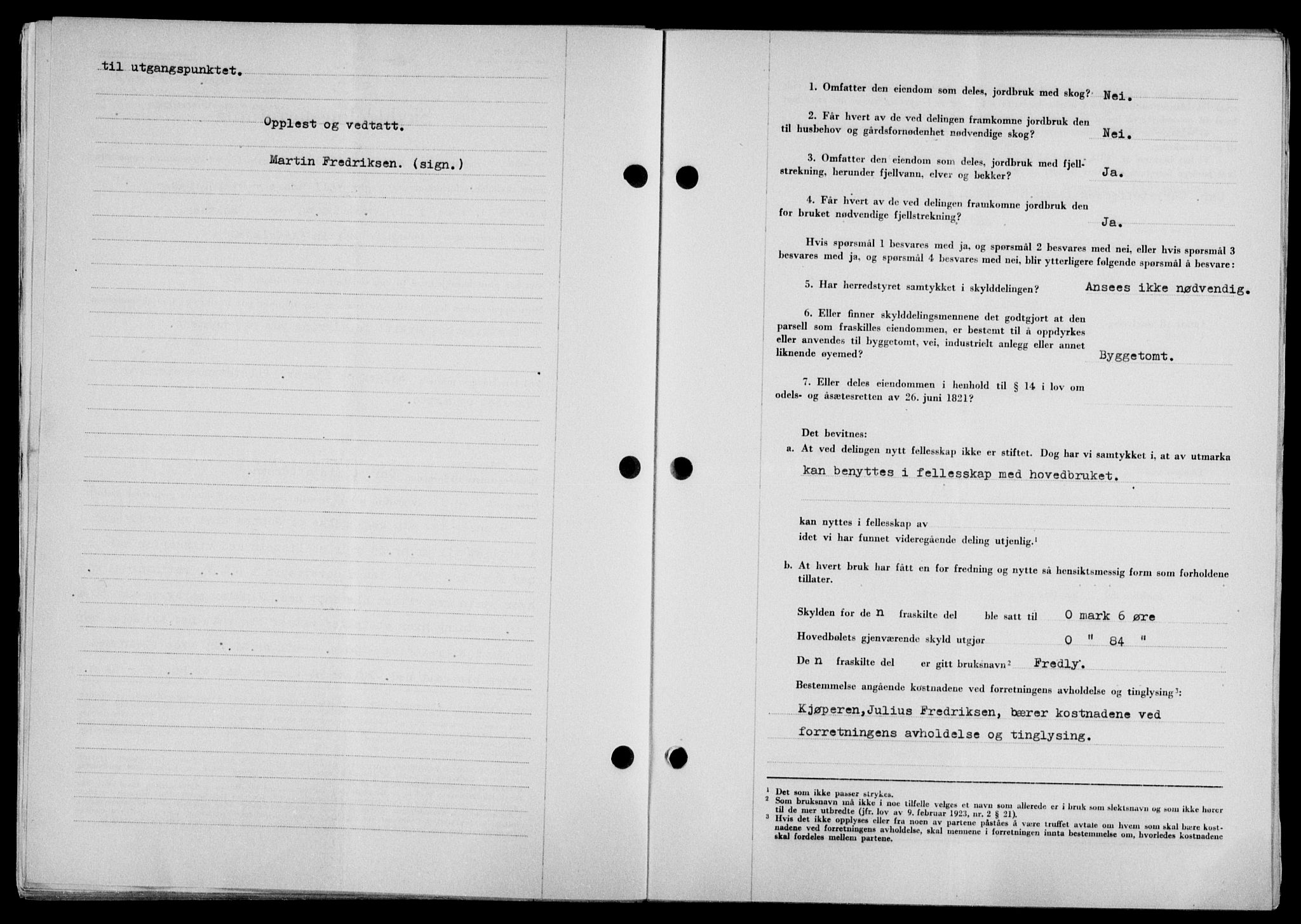 Lofoten sorenskriveri, SAT/A-0017/1/2/2C/L0016a: Mortgage book no. 16a, 1947-1947, Diary no: : 789/1947
