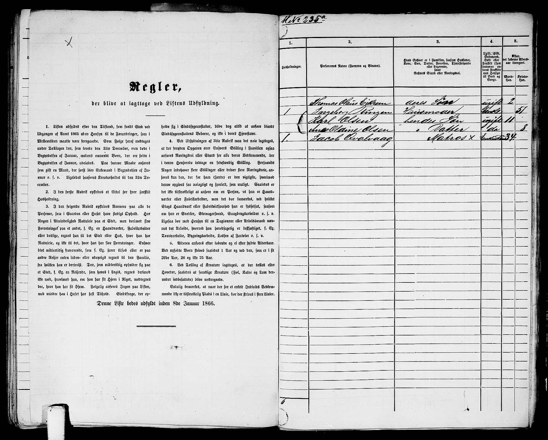 RA, 1865 census for Kristiansund/Kristiansund, 1865, p. 478