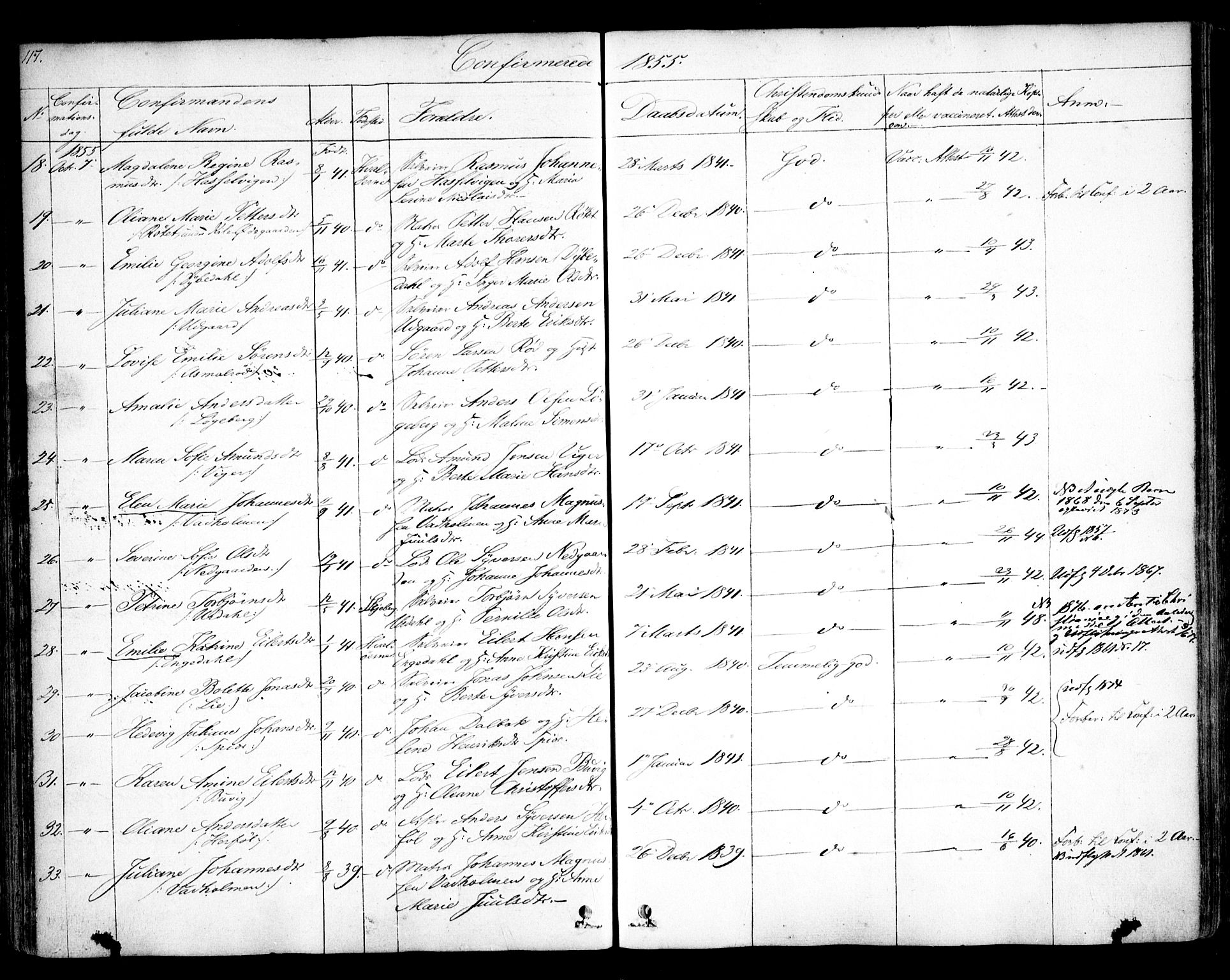 Hvaler prestekontor Kirkebøker, AV/SAO-A-2001/F/Fa/L0006: Parish register (official) no. I 6, 1846-1863, p. 117