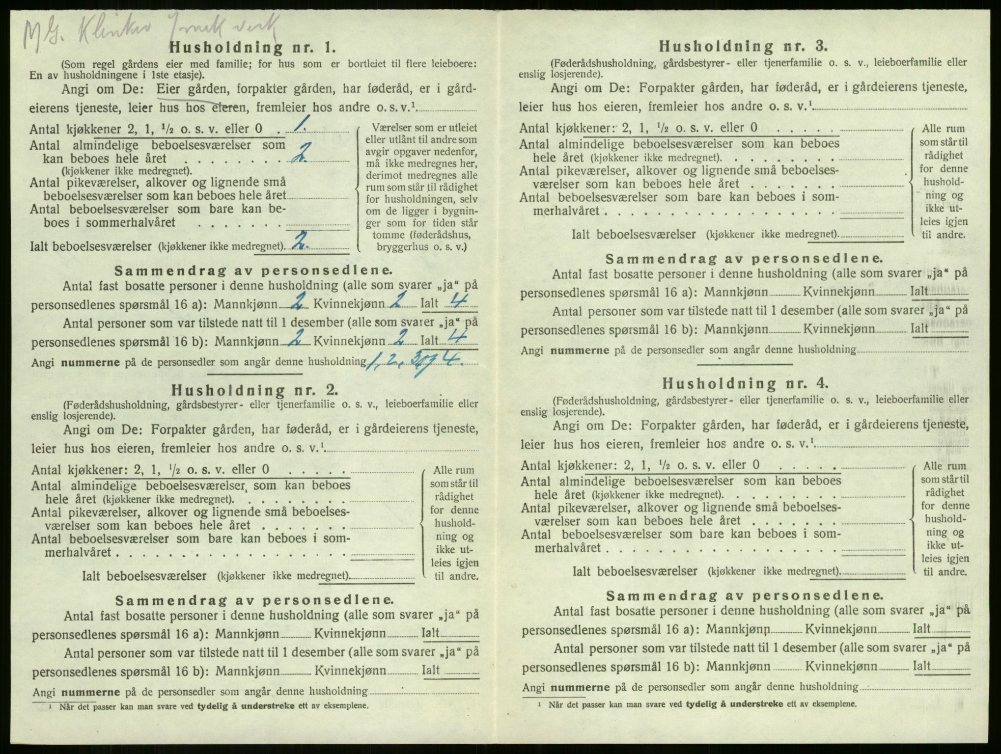 SAKO, 1920 census for Sandeherred, 1920, p. 2605