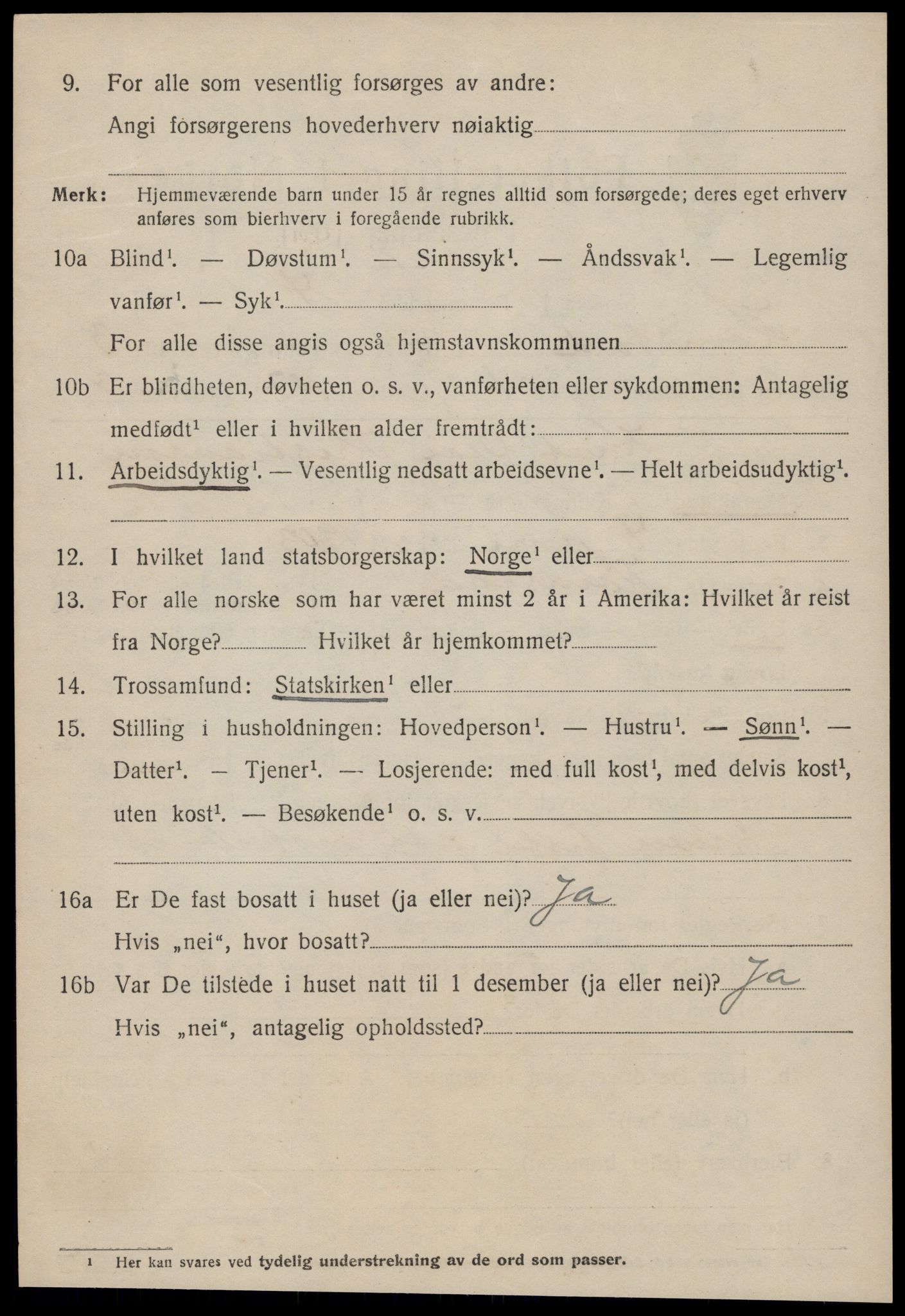 SAT, 1920 census for Kornstad, 1920, p. 1912