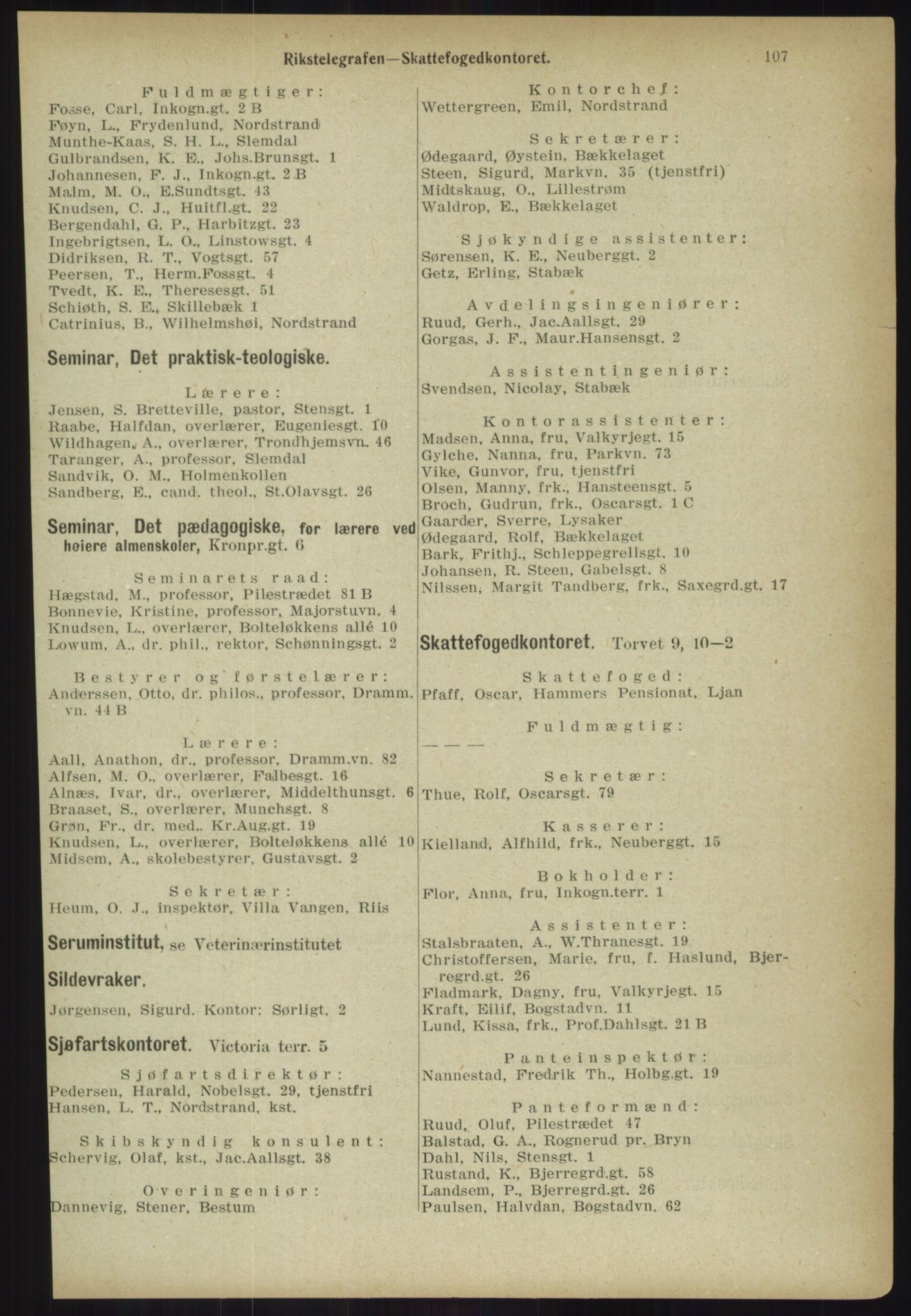 Kristiania/Oslo adressebok, PUBL/-, 1918, p. 114