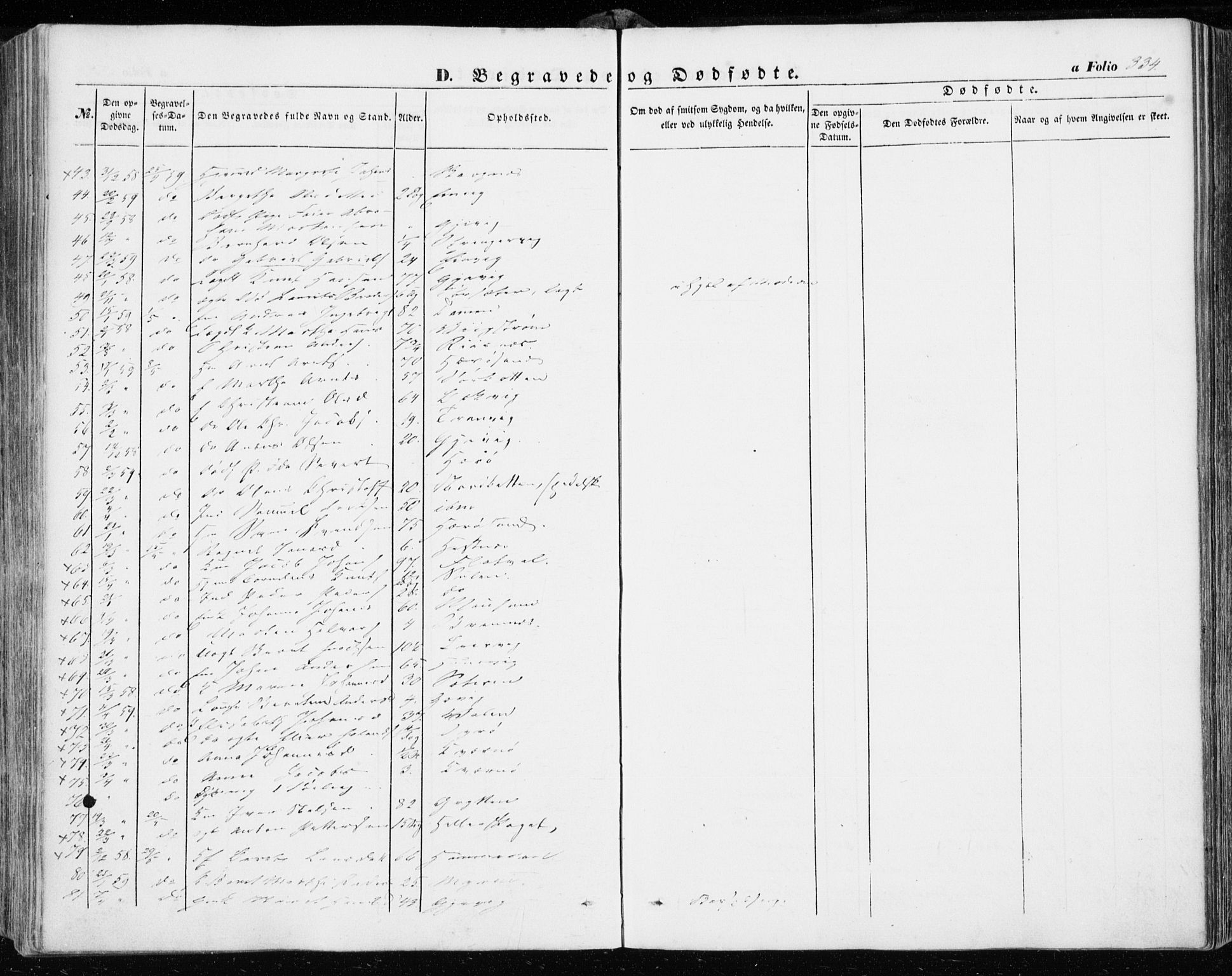 Ministerialprotokoller, klokkerbøker og fødselsregistre - Sør-Trøndelag, AV/SAT-A-1456/634/L0530: Parish register (official) no. 634A06, 1852-1860, p. 334