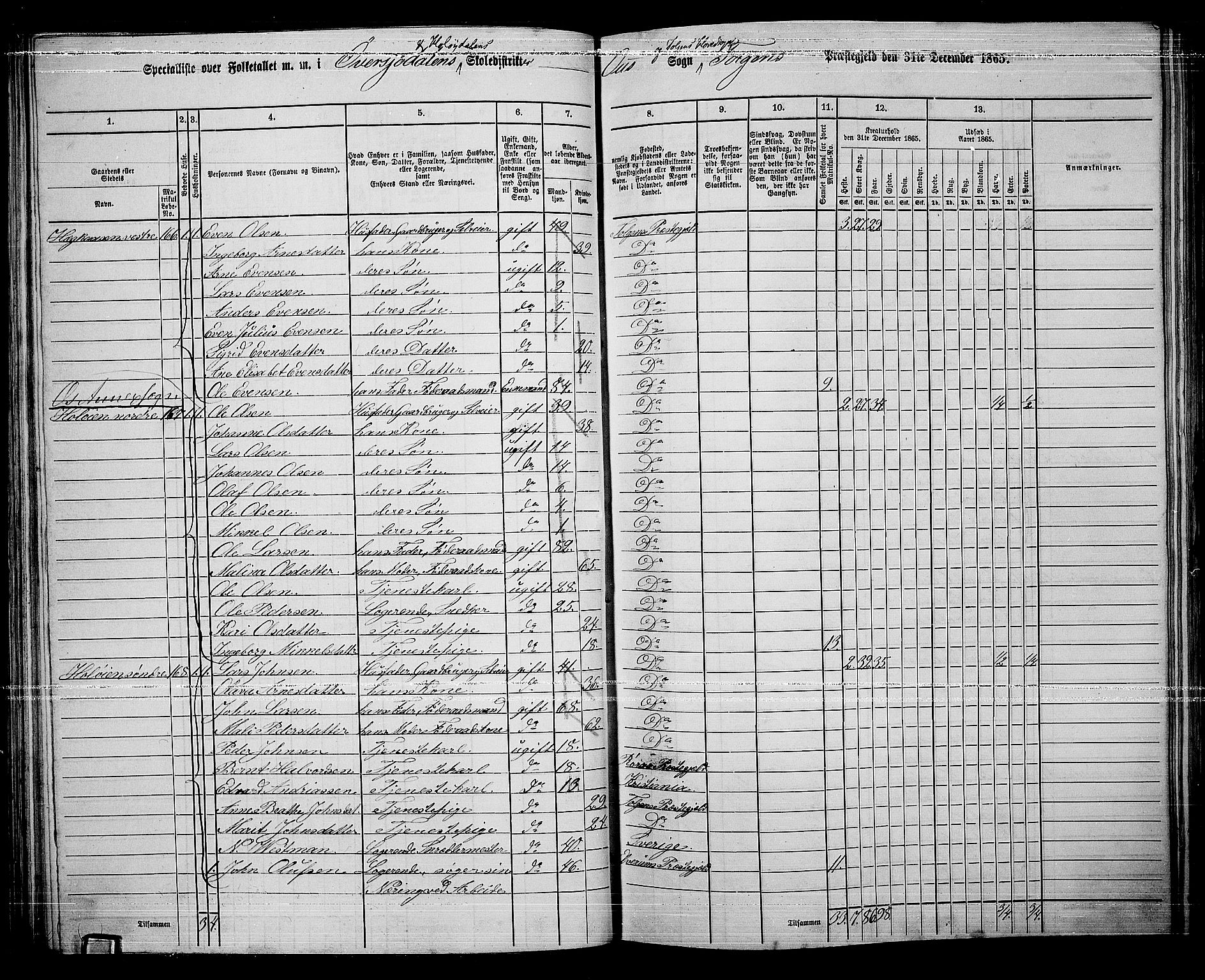 RA, 1865 census for Tolga, 1865, p. 79