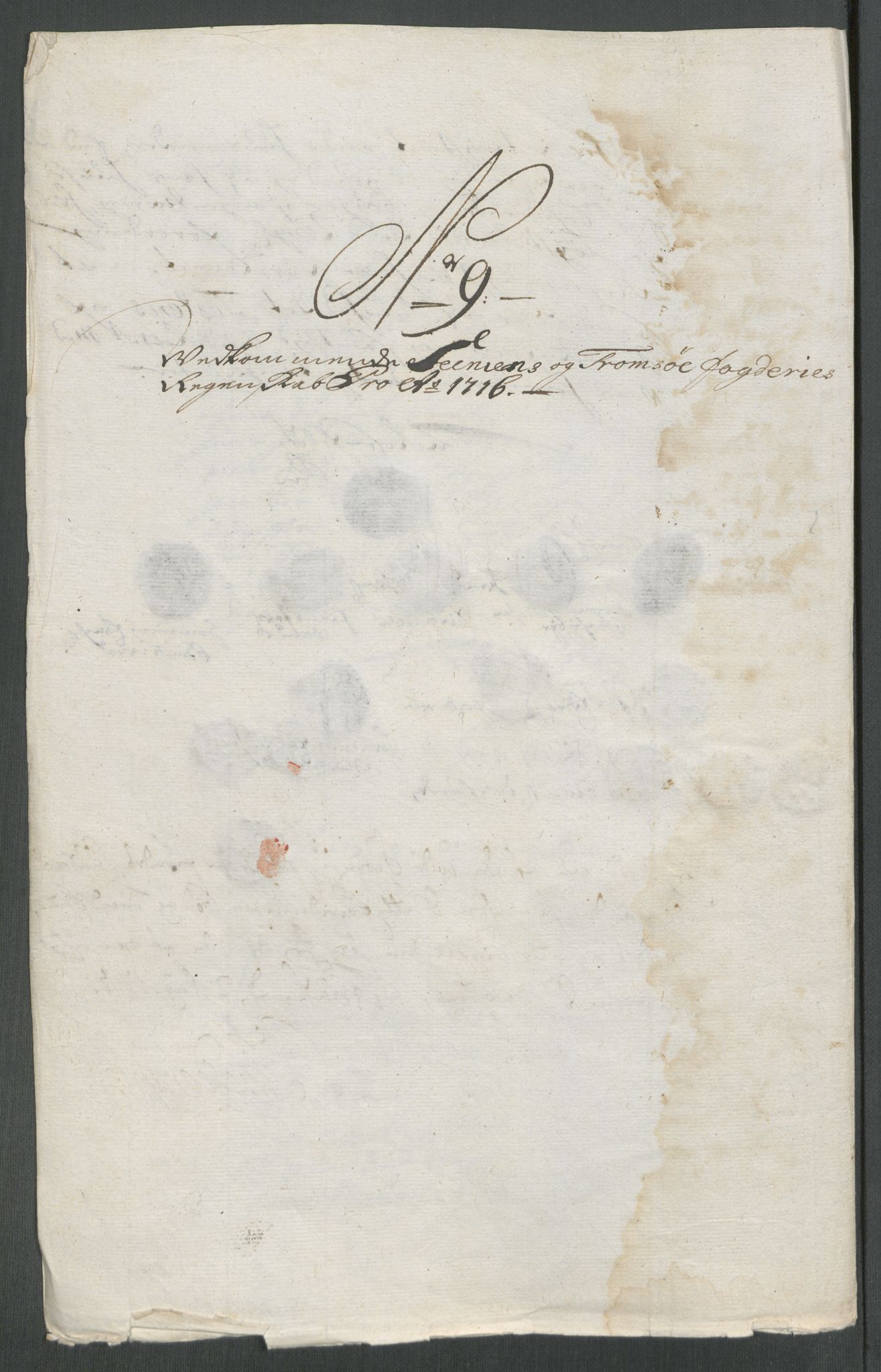 Rentekammeret inntil 1814, Reviderte regnskaper, Fogderegnskap, AV/RA-EA-4092/R68/L4762: Fogderegnskap Senja og Troms, 1716, p. 91