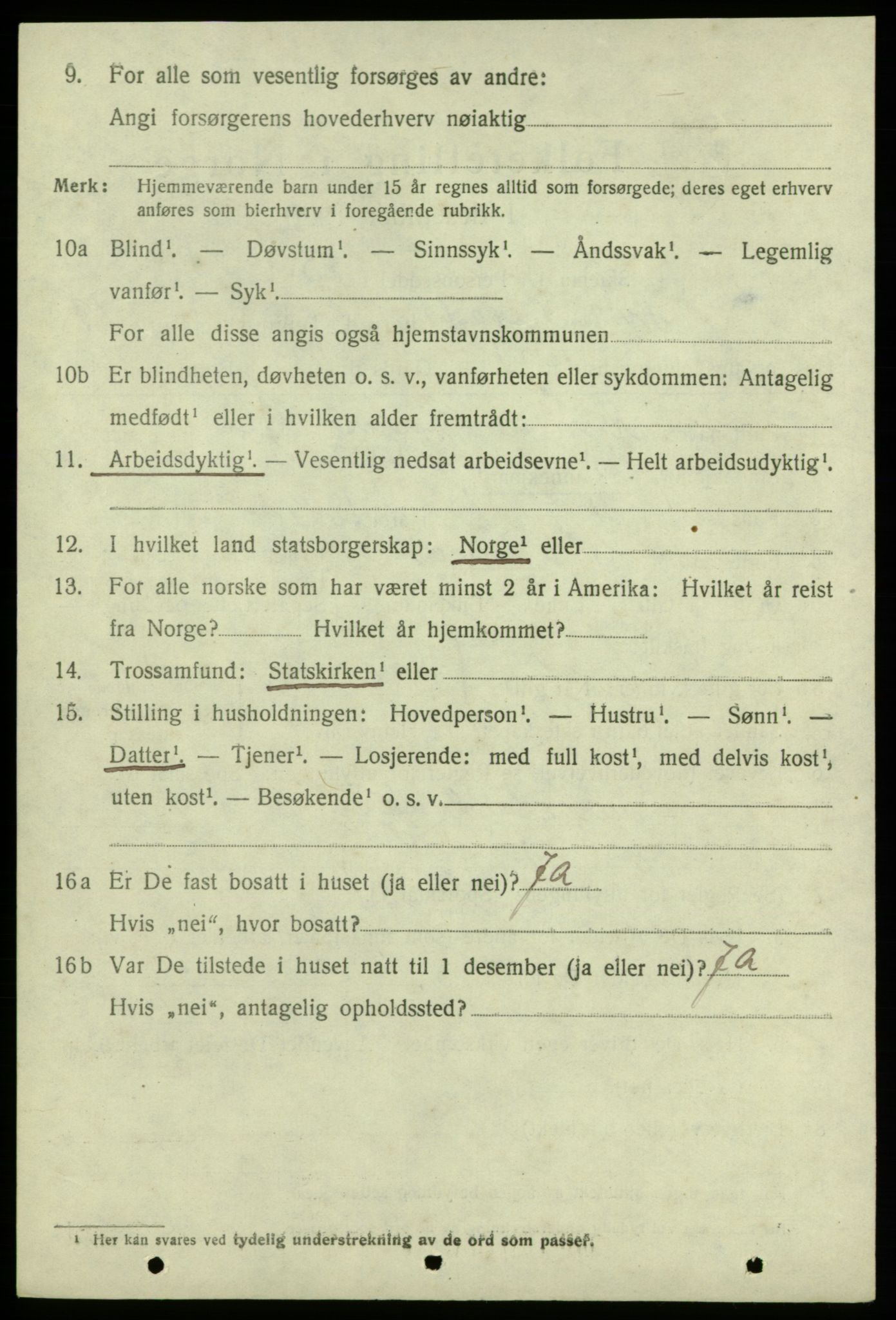 SAB, 1920 census for Kvinnherad, 1920, p. 11891