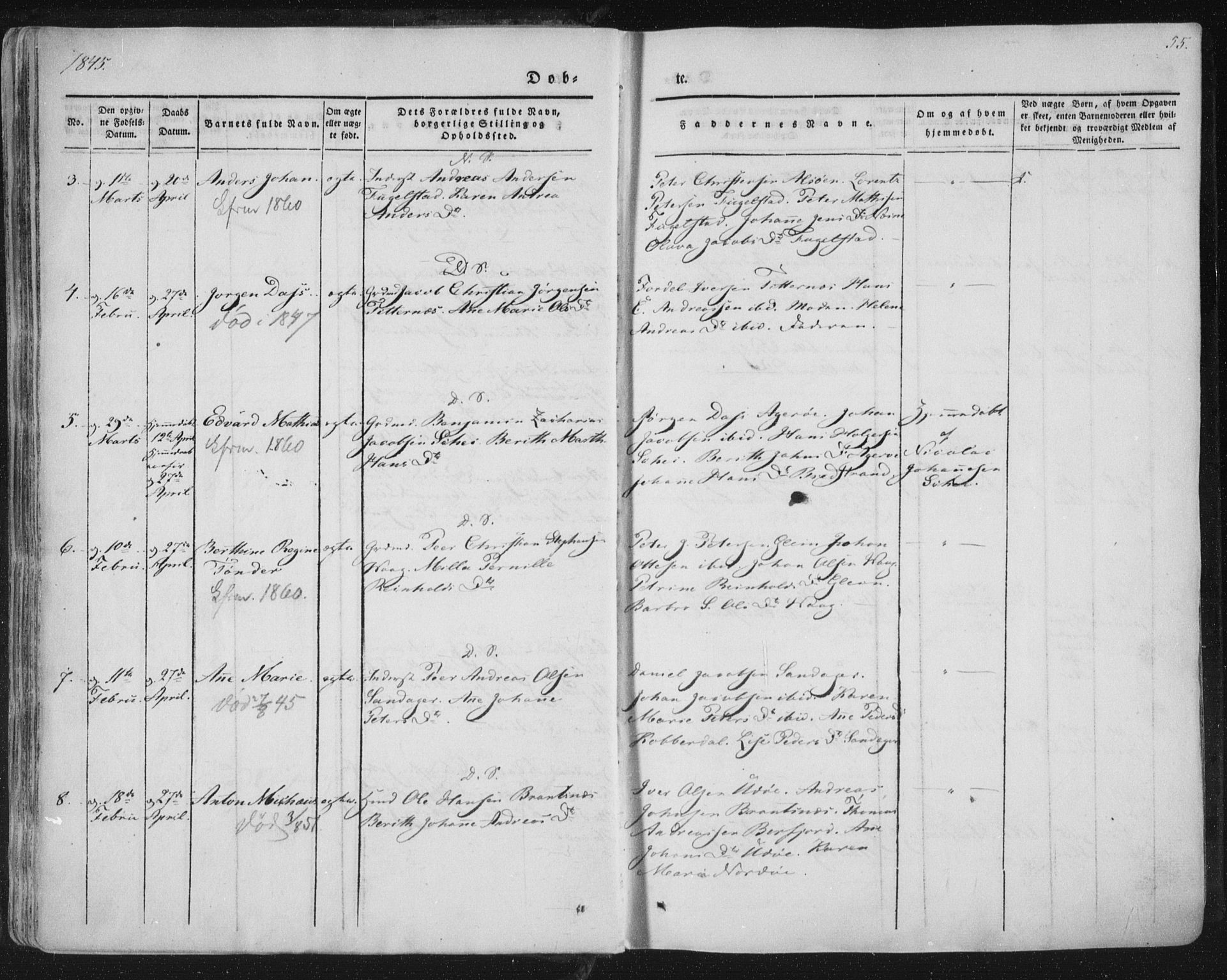 Ministerialprotokoller, klokkerbøker og fødselsregistre - Nordland, AV/SAT-A-1459/838/L0549: Parish register (official) no. 838A07, 1840-1854, p. 55