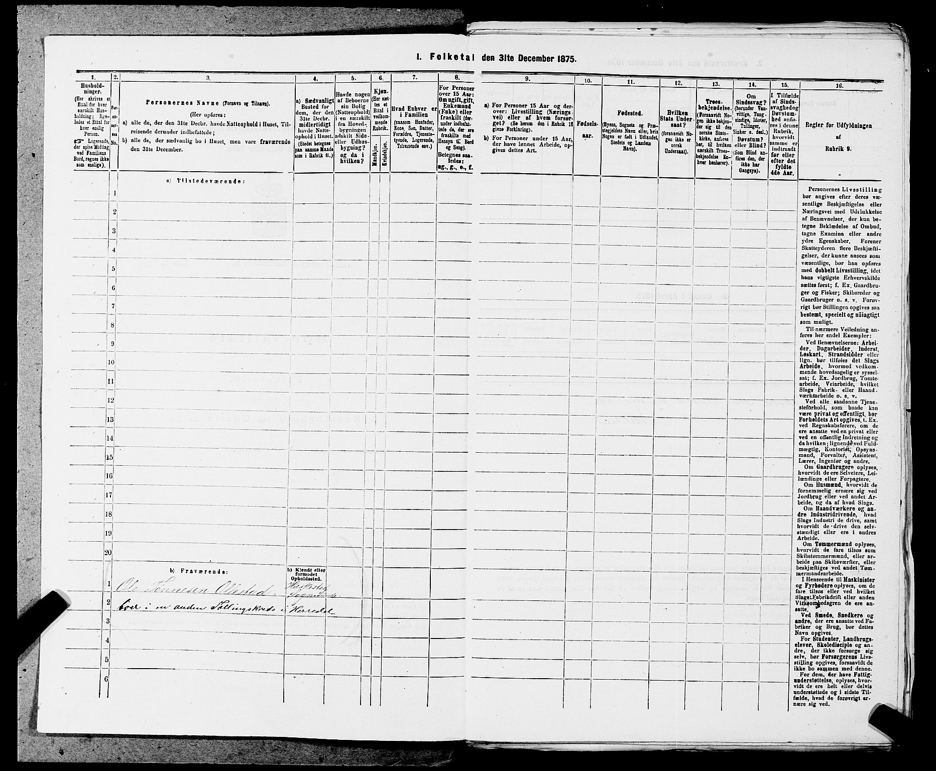 SAST, 1875 census for 1112P Lund, 1875, p. 663