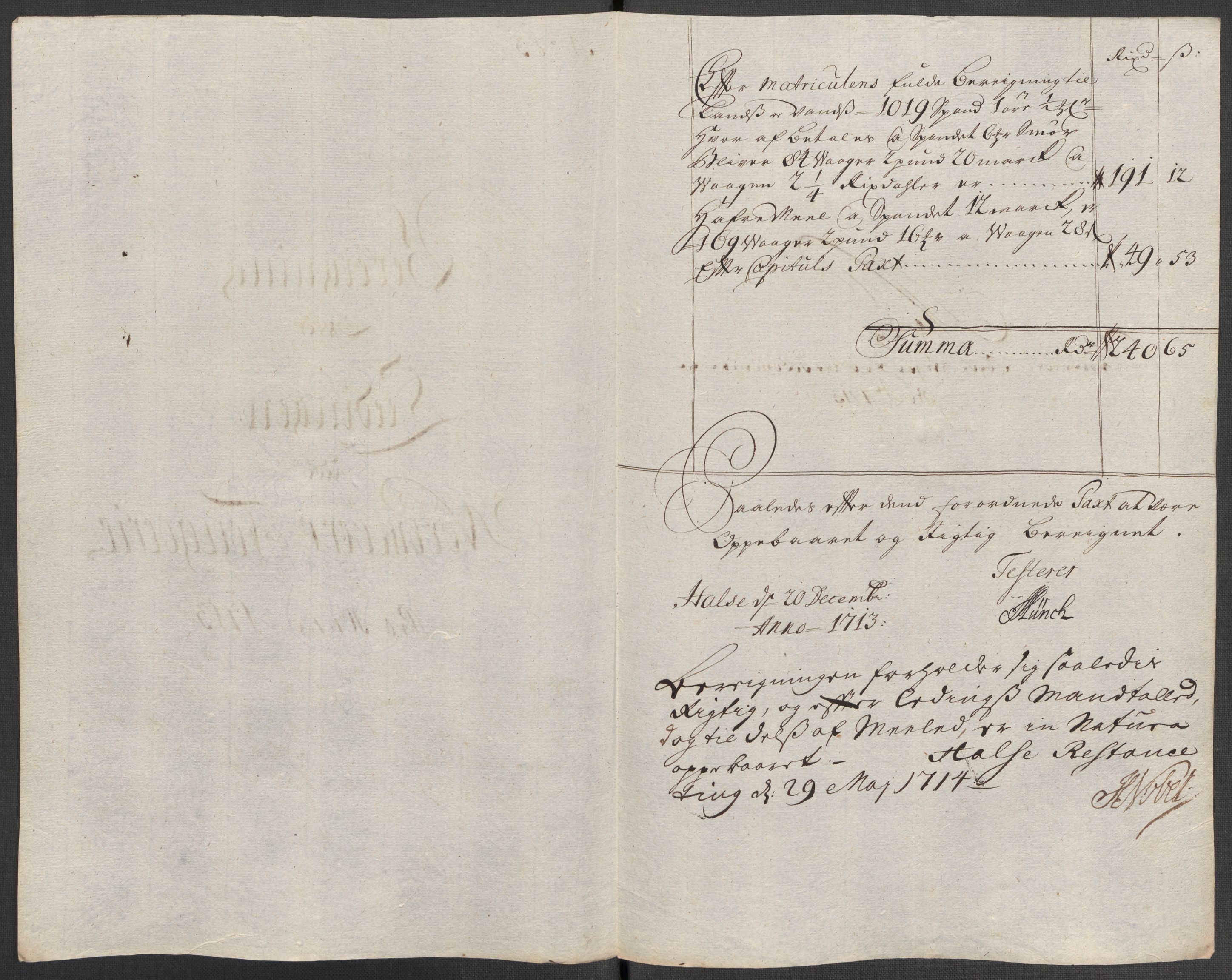 Rentekammeret inntil 1814, Reviderte regnskaper, Fogderegnskap, RA/EA-4092/R56/L3747: Fogderegnskap Nordmøre, 1713, p. 162