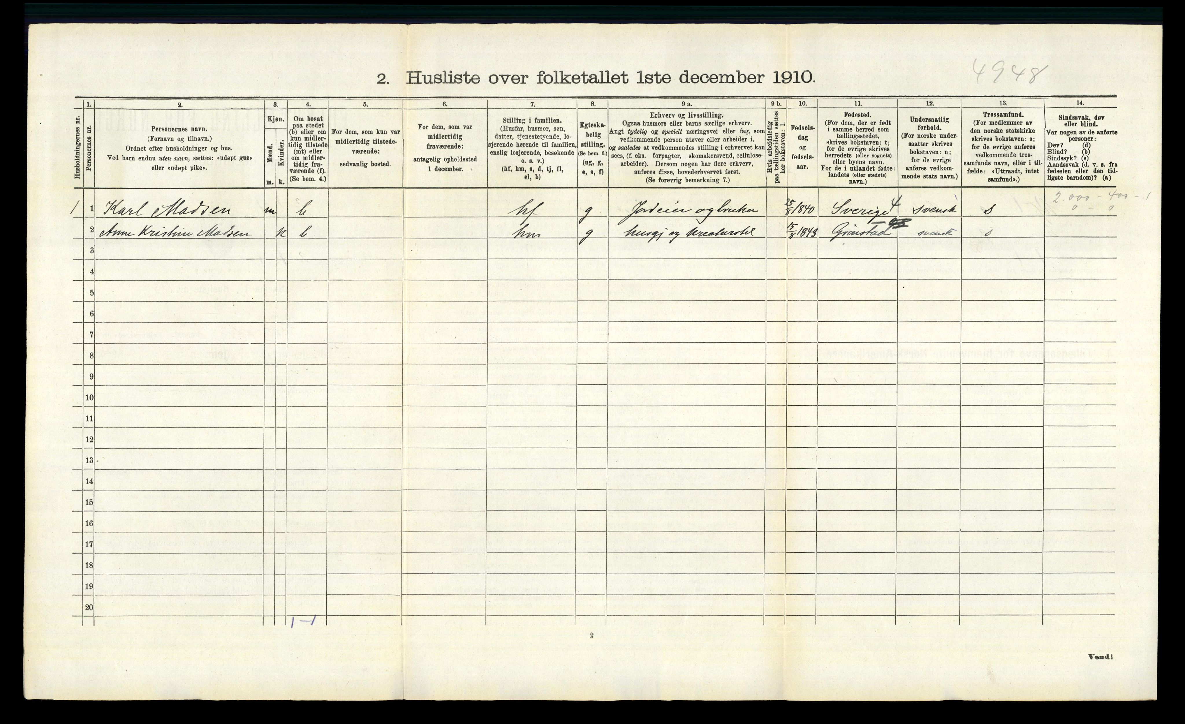 RA, 1910 census for Hvaler, 1910, p. 671