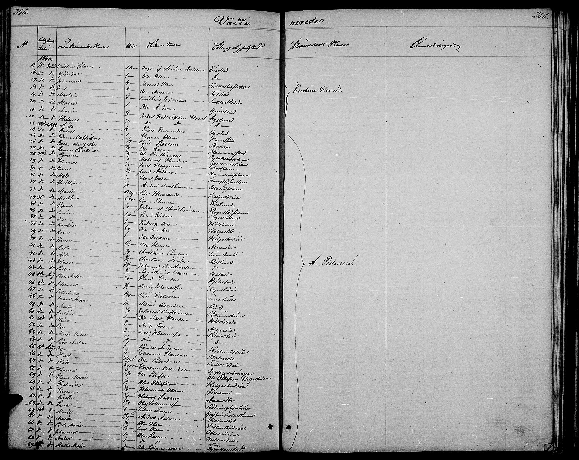 Østre Toten prestekontor, SAH/PREST-104/H/Ha/Hab/L0002: Parish register (copy) no. 2, 1840-1847, p. 266