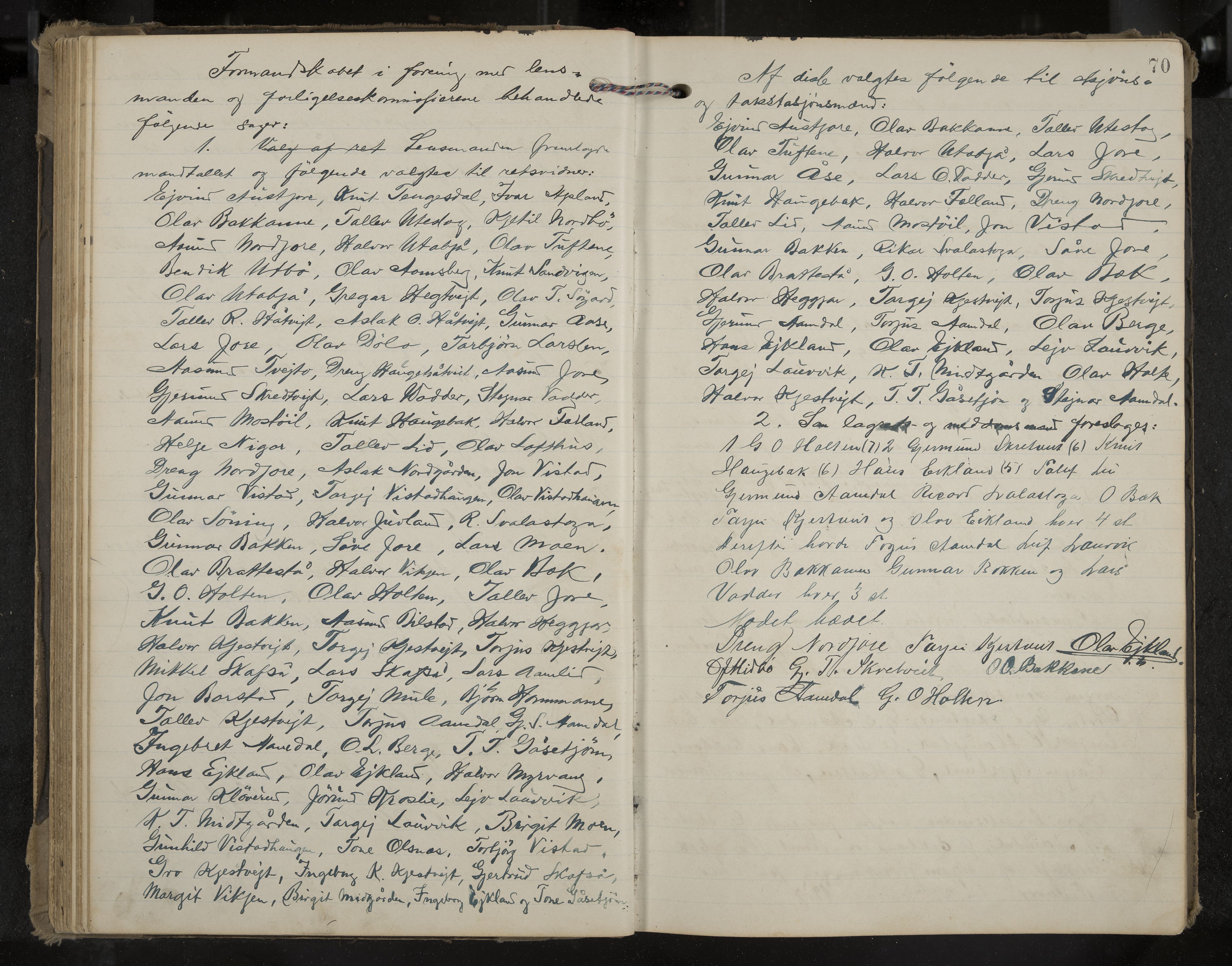 Mo formannskap og sentraladministrasjon, IKAK/0832021/A/L0004: Møtebok, 1903-1915, p. 70