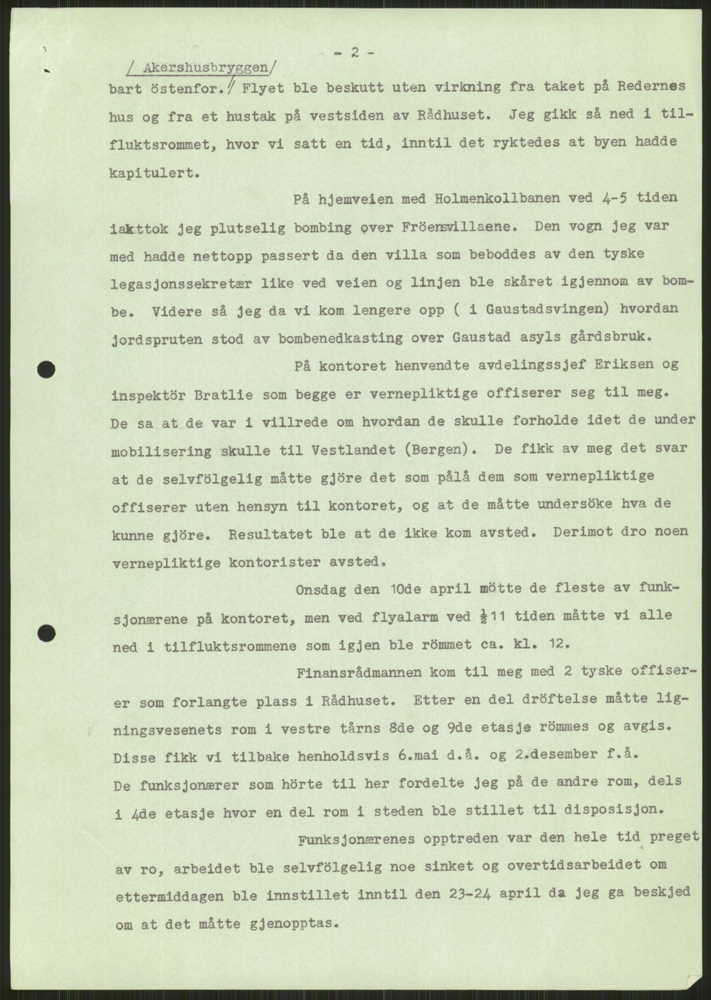 Forsvaret, Forsvarets krigshistoriske avdeling, AV/RA-RAFA-2017/Y/Ya/L0013: II-C-11-31 - Fylkesmenn.  Rapporter om krigsbegivenhetene 1940., 1940, p. 537