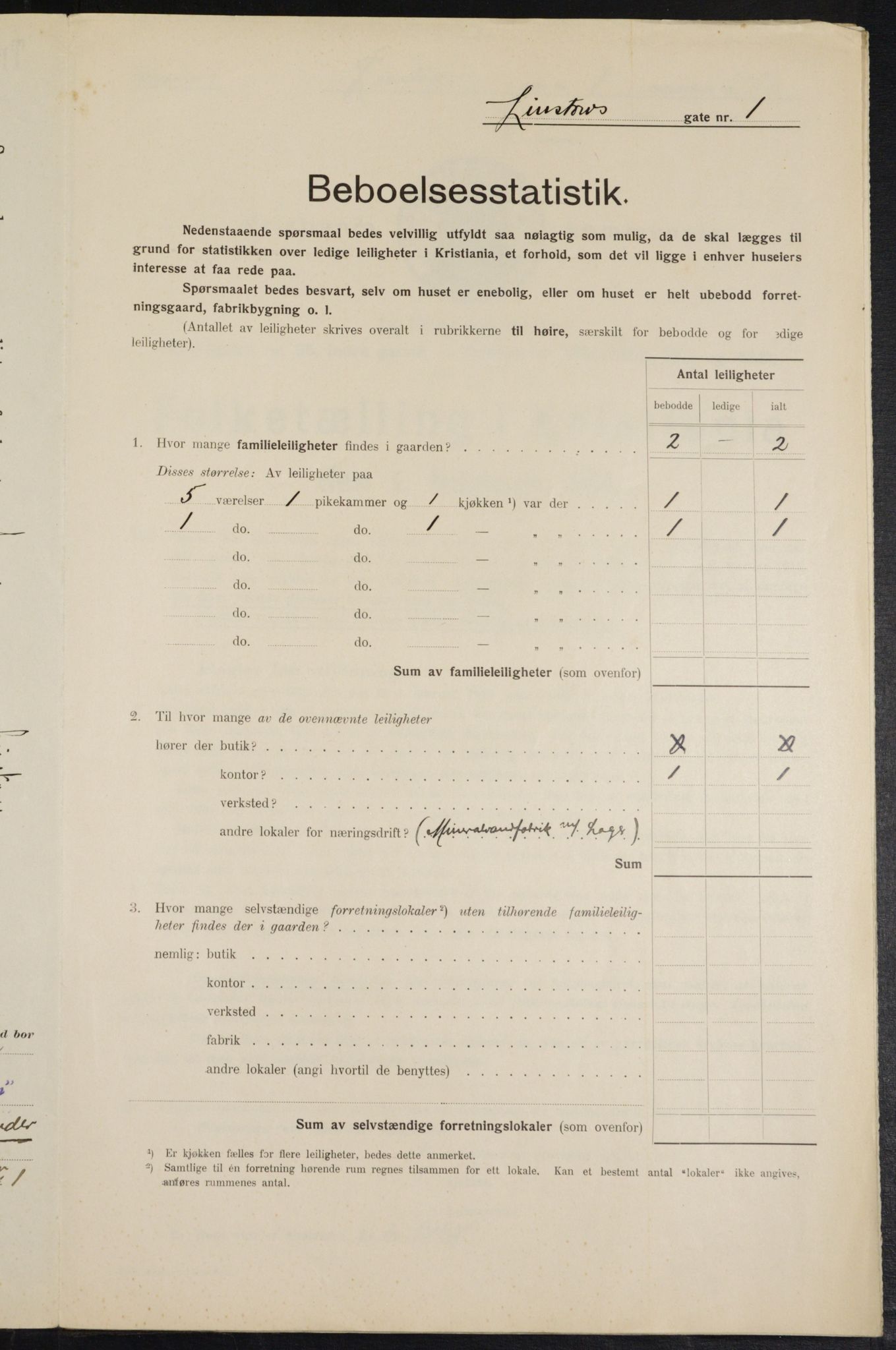 OBA, Municipal Census 1914 for Kristiania, 1914, p. 57622