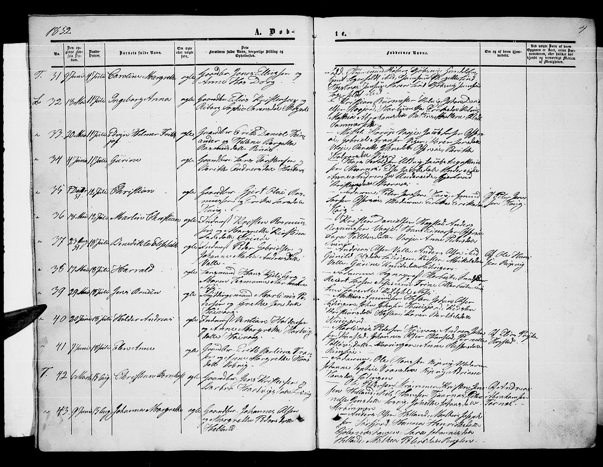 Ministerialprotokoller, klokkerbøker og fødselsregistre - Nordland, AV/SAT-A-1459/872/L1046: Parish register (copy) no. 872C02, 1852-1879, p. 4