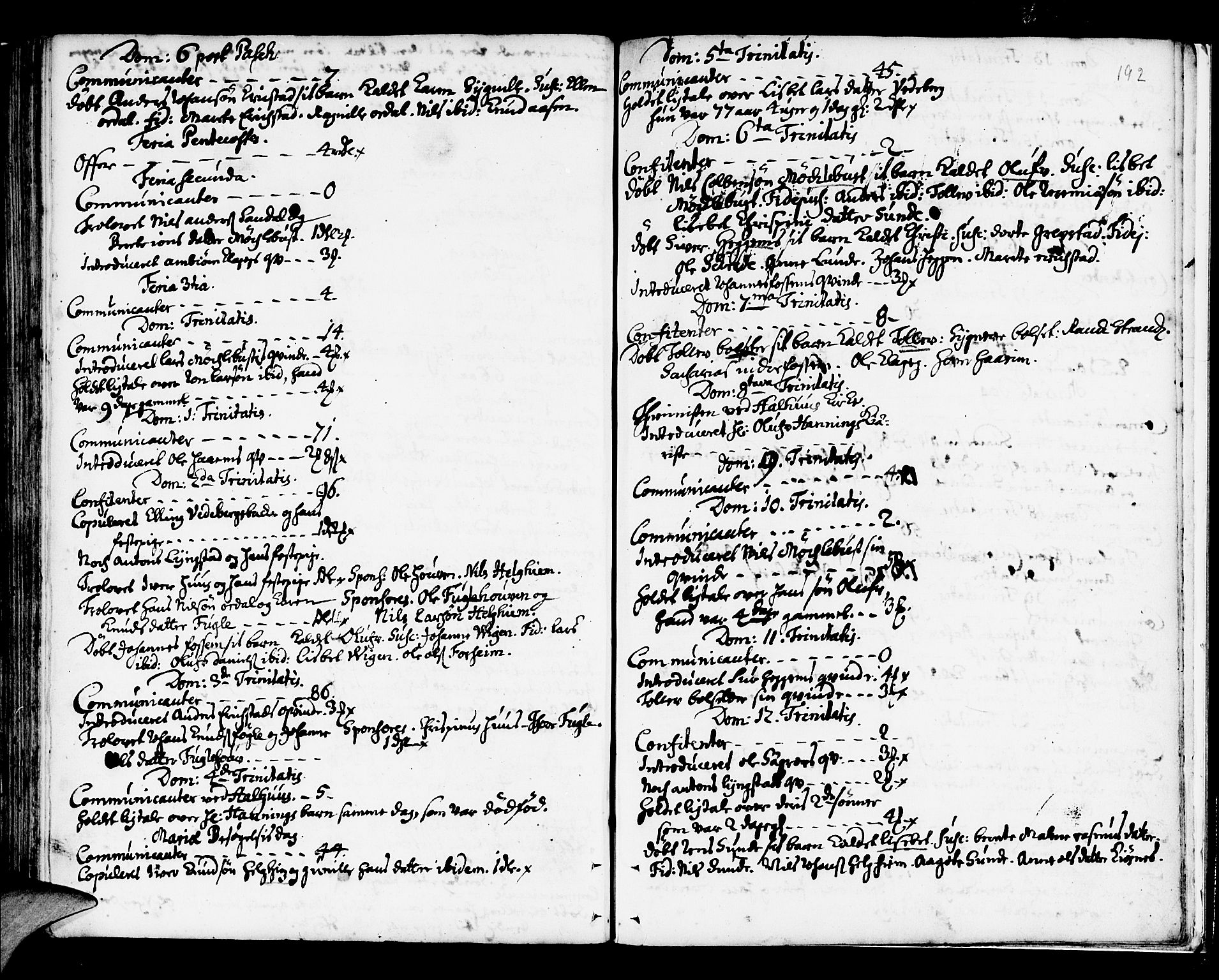 Jølster sokneprestembete, SAB/A-80701/H/Haa/Haaa/L0002: Parish register (official) no. A 2, 1731-1749, p. 191-192
