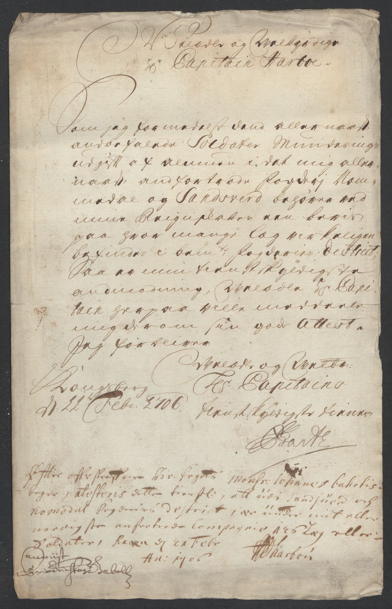 Rentekammeret inntil 1814, Reviderte regnskaper, Fogderegnskap, AV/RA-EA-4092/R24/L1583: Fogderegnskap Numedal og Sandsvær, 1705-1706, p. 173