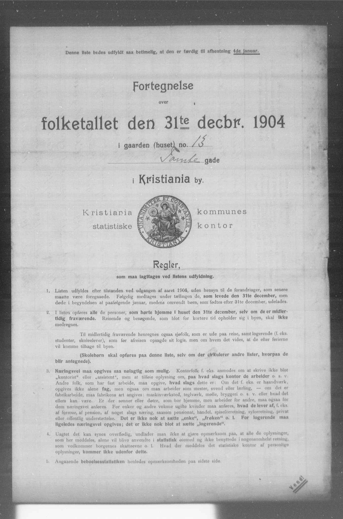 OBA, Municipal Census 1904 for Kristiania, 1904, p. 21387