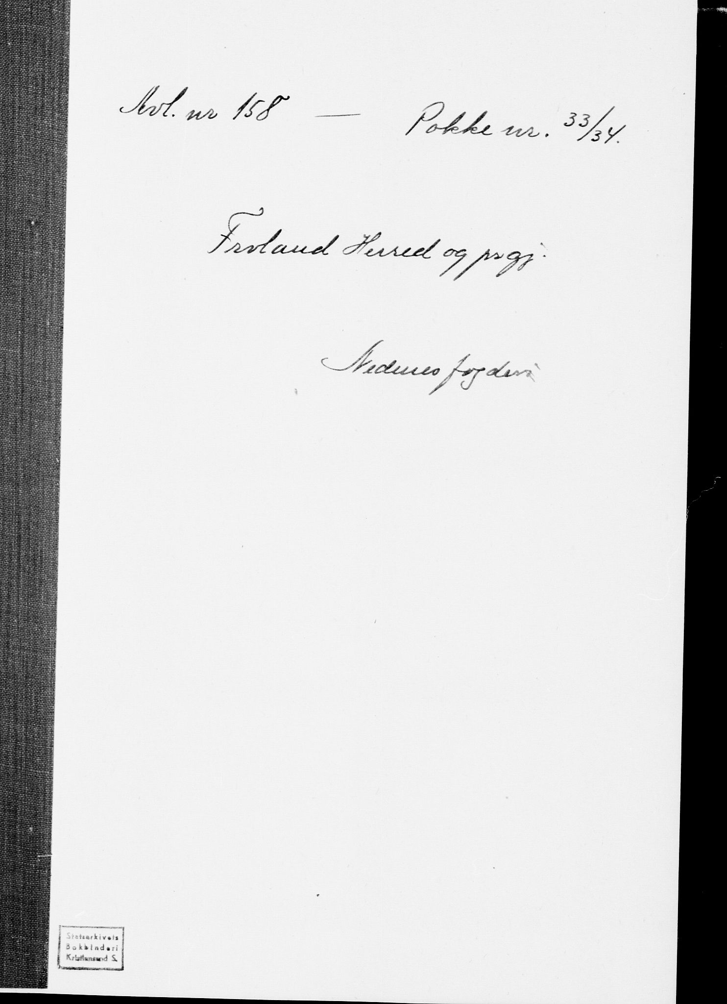 SAK, 1875 census for 0919P Froland, 1875, p. 1
