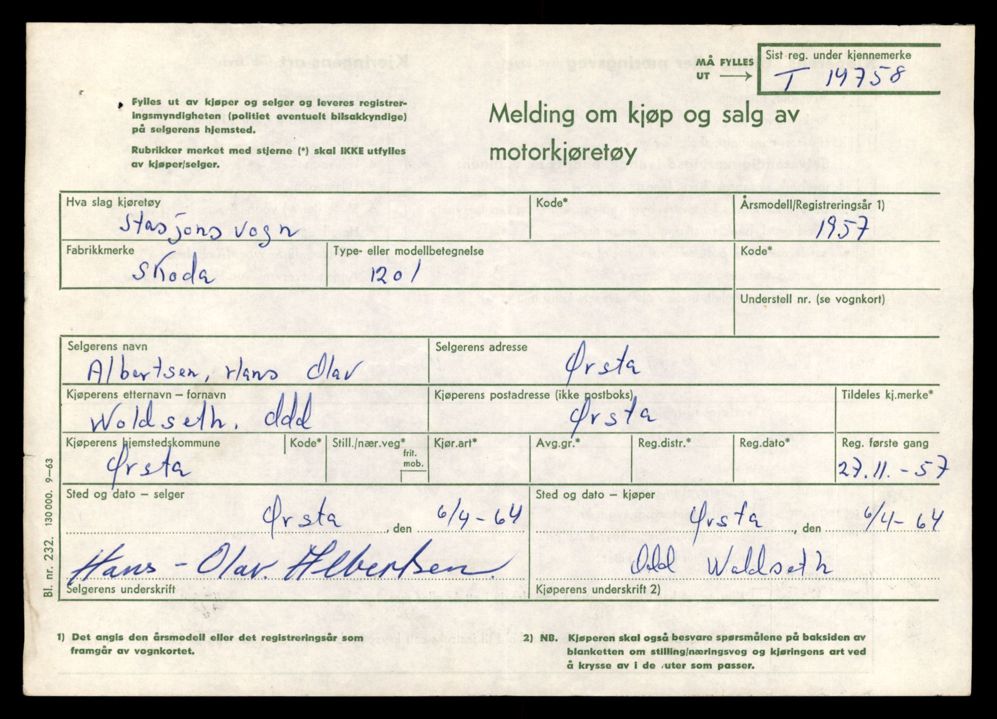 Møre og Romsdal vegkontor - Ålesund trafikkstasjon, AV/SAT-A-4099/F/Fe/L0048: Registreringskort for kjøretøy T 14721 - T 14863, 1927-1998, p. 750