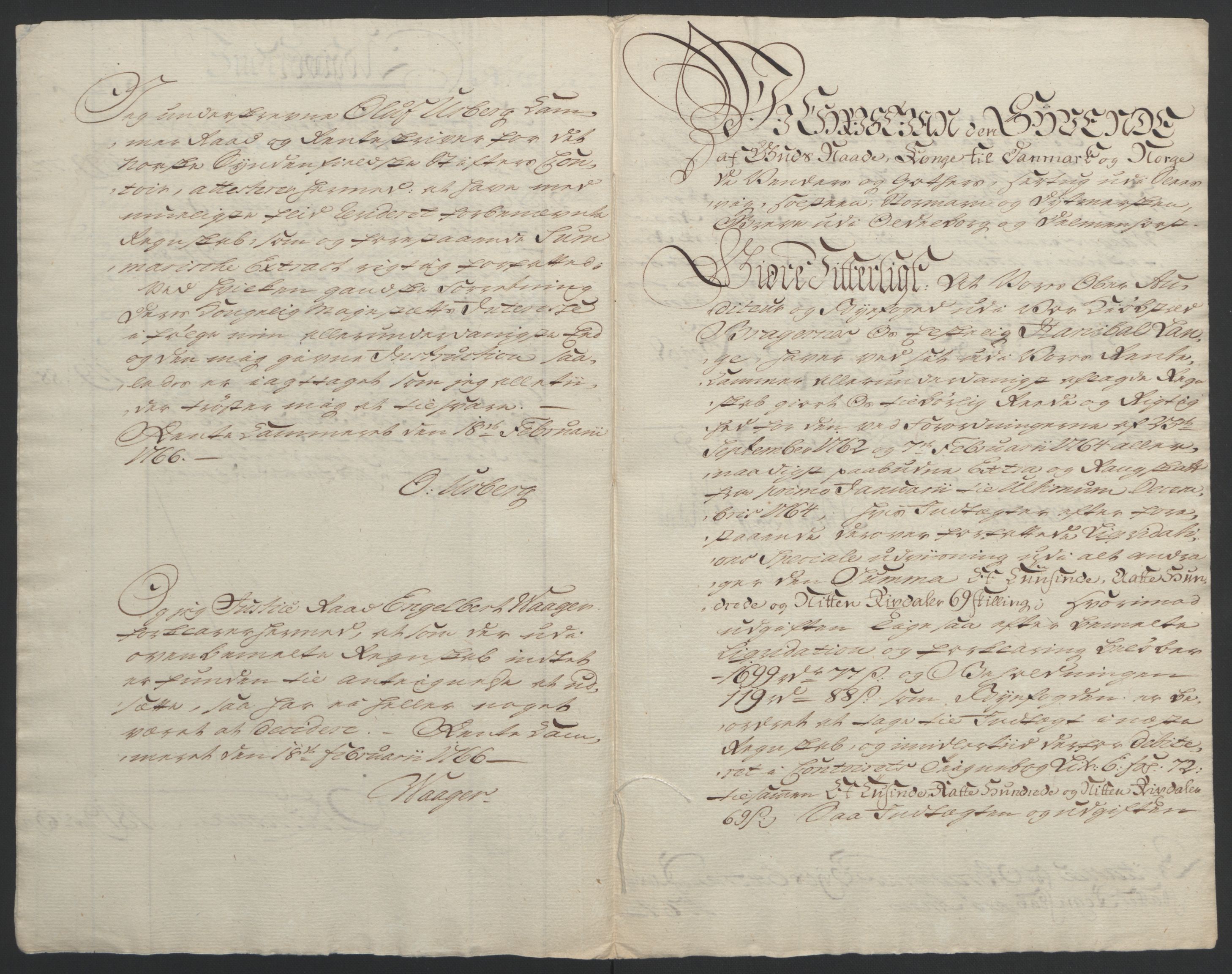 Rentekammeret inntil 1814, Reviderte regnskaper, Byregnskaper, AV/RA-EA-4066/R/Rf/L0119/0001: [F2] Kontribusjonsregnskap / Ekstraskatt, 1762-1767, p. 157