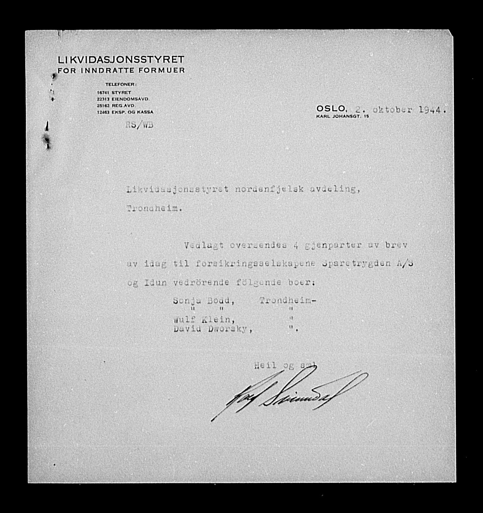 Justisdepartementet, Tilbakeføringskontoret for inndratte formuer, AV/RA-S-1564/H/Hc/Hca/L0893: --, 1945-1947, p. 24