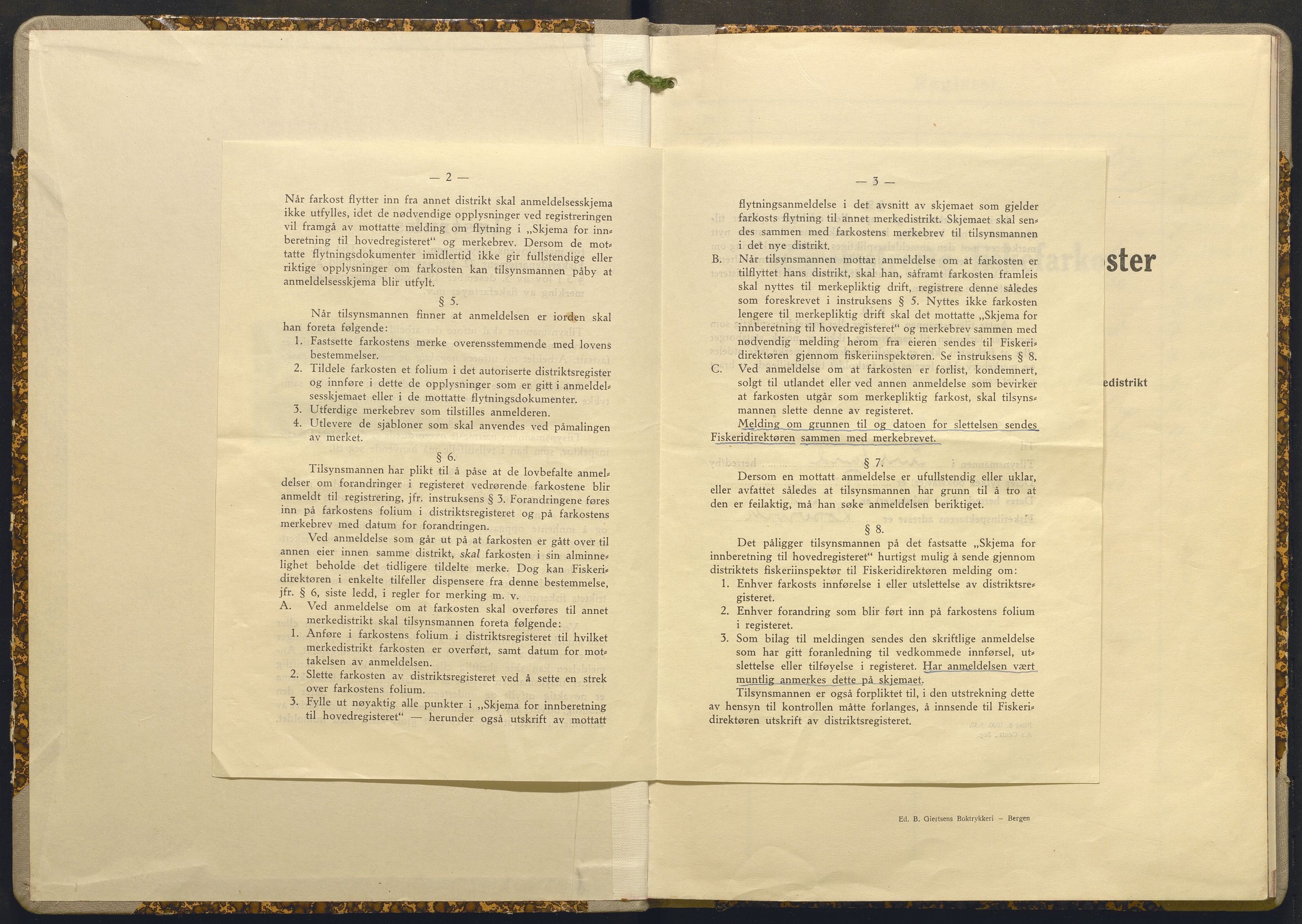 Fiskeridirektoratet - 1 Adm. ledelse - 13 Båtkontoret, AV/SAB-A-2003/I/Ia/Iai/L0047: 135.0918/2 Merkeprotokoll - Imsland, 1944-1964