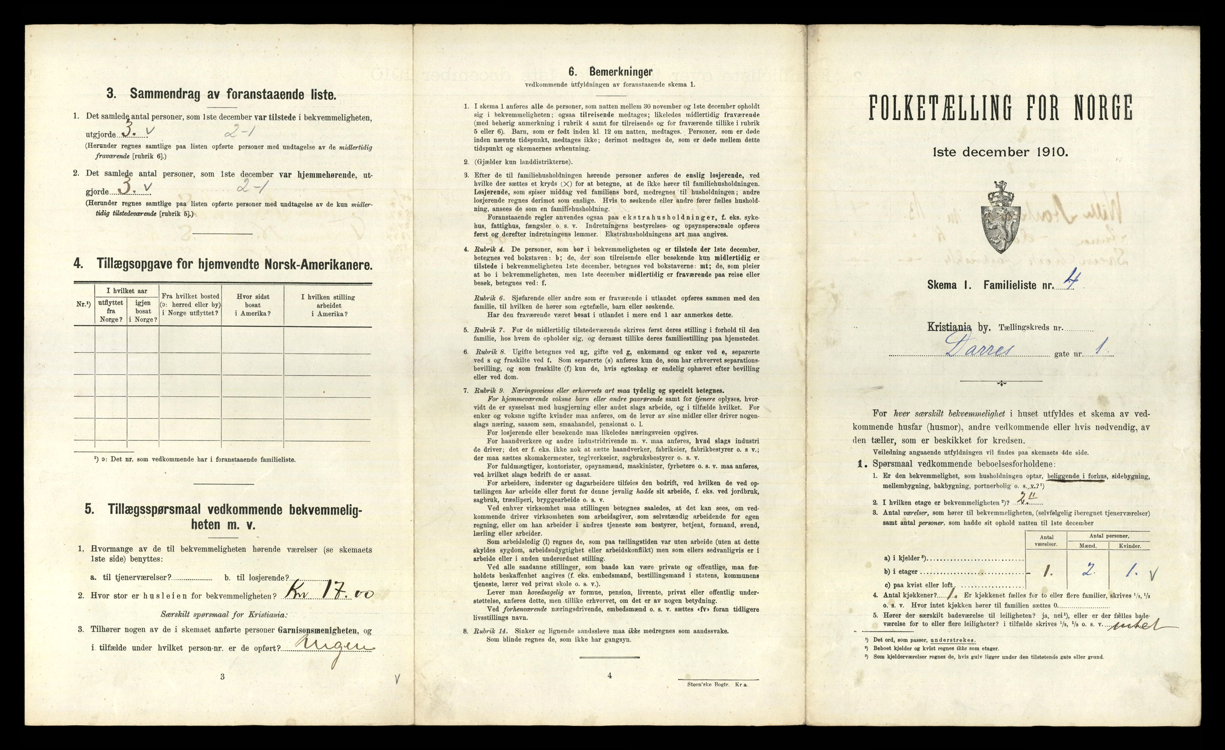 RA, 1910 census for Kristiania, 1910, p. 16007