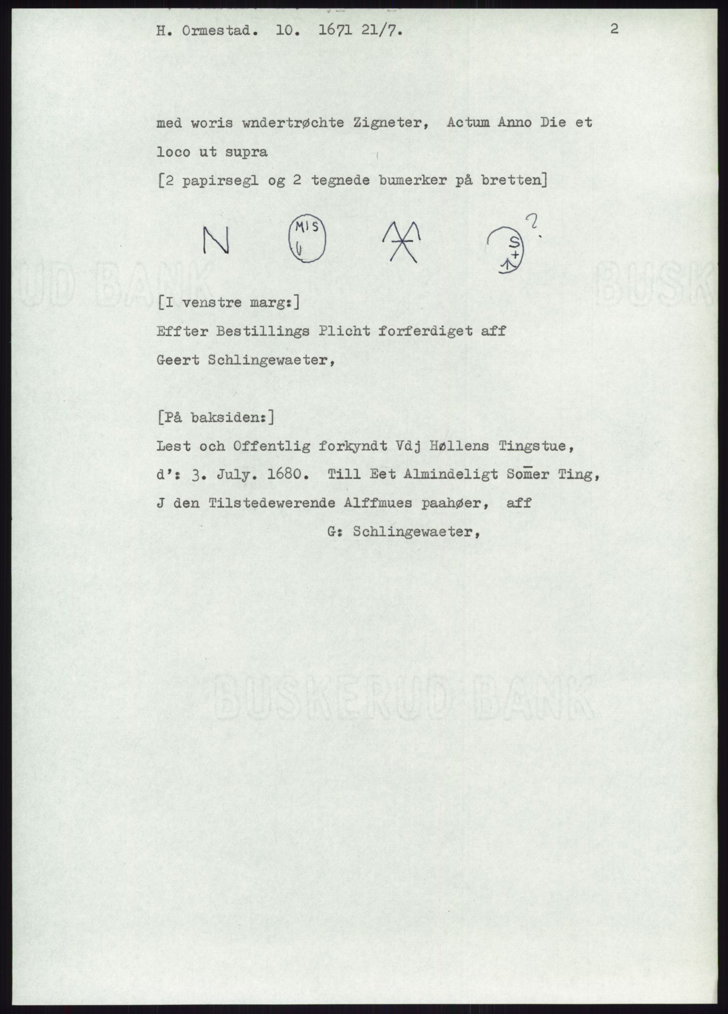 Samlinger til kildeutgivelse, Diplomavskriftsamlingen, RA/EA-4053/H/Ha, p. 2233