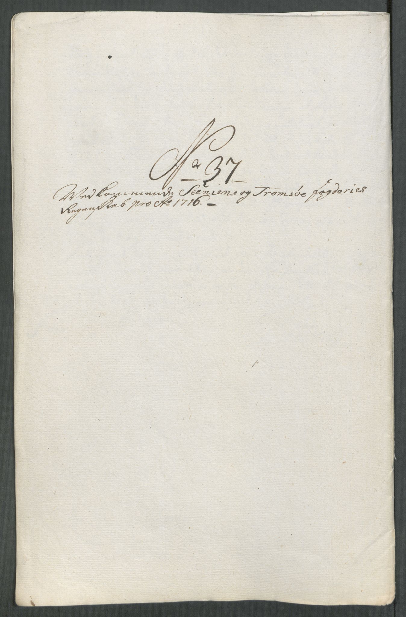 Rentekammeret inntil 1814, Reviderte regnskaper, Fogderegnskap, AV/RA-EA-4092/R68/L4762: Fogderegnskap Senja og Troms, 1716, p. 252