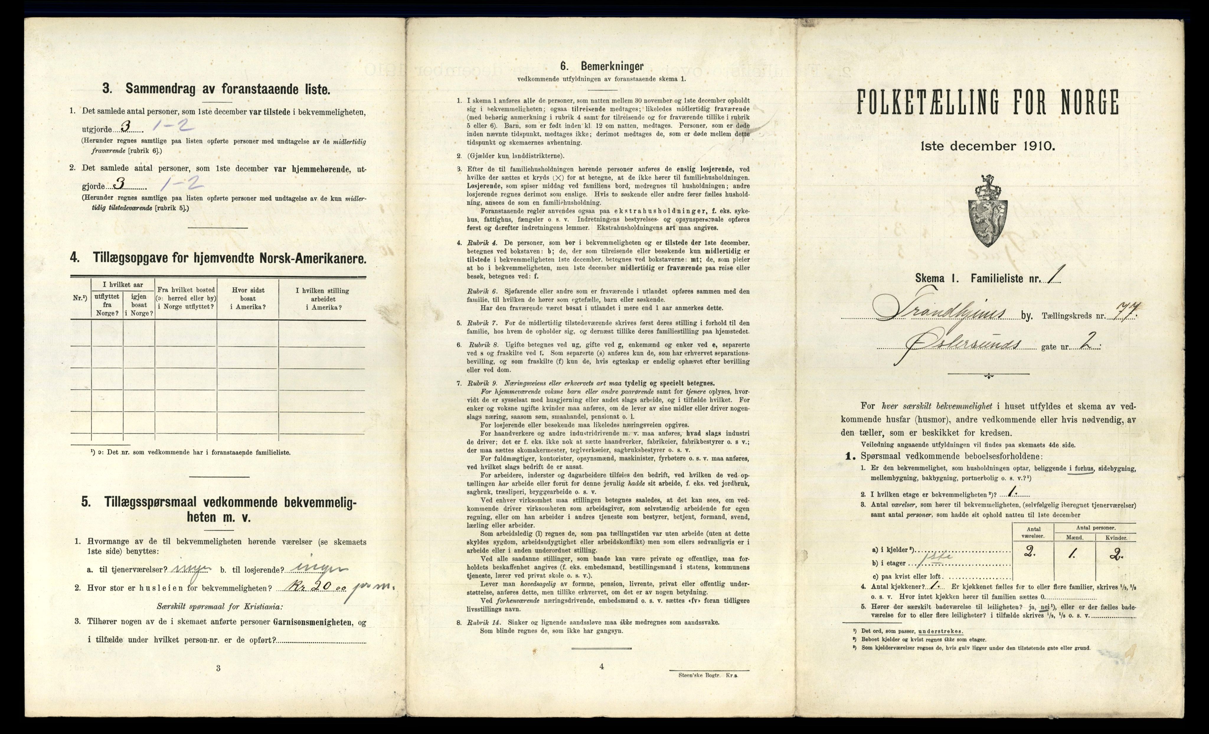 RA, 1910 census for Trondheim, 1910, p. 23155