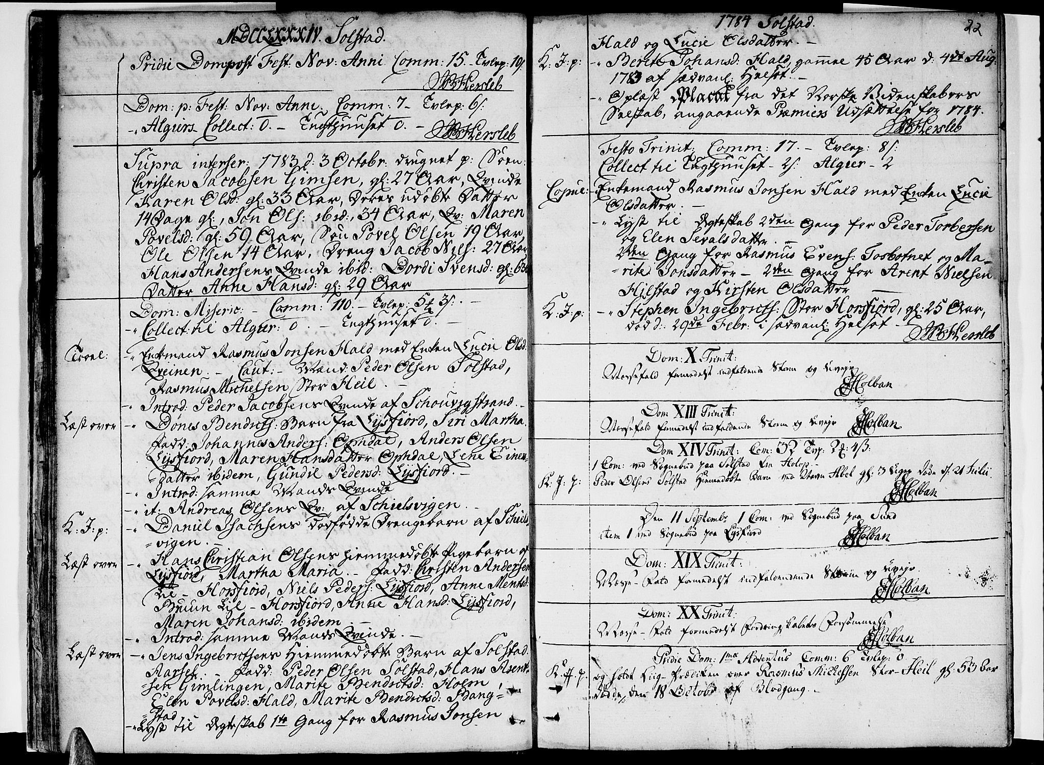 Ministerialprotokoller, klokkerbøker og fødselsregistre - Nordland, SAT/A-1459/811/L0164: Parish register (official) no. 811A02, 1752-1819, p. 22