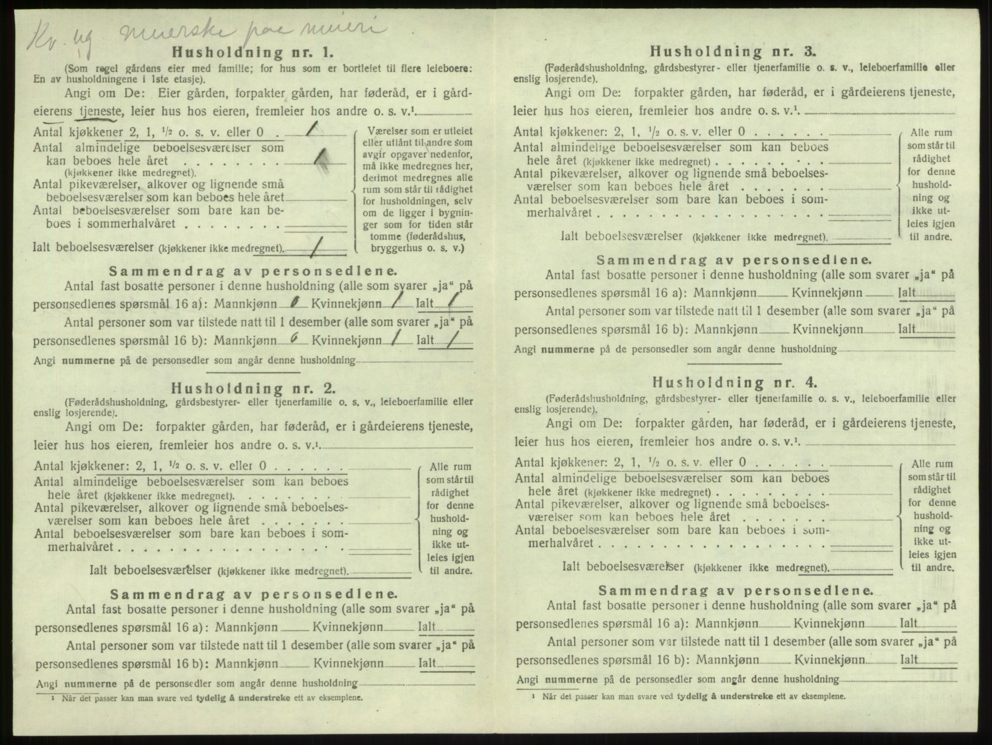 SAB, 1920 census for Lindås, 1920, p. 760