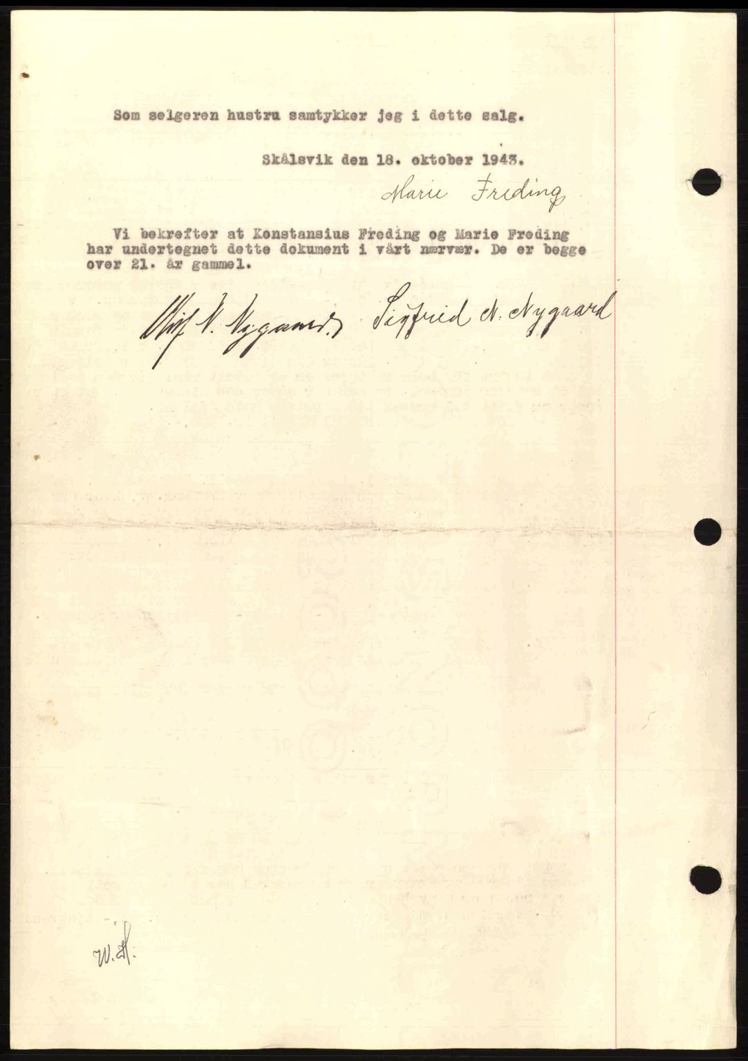 Salten sorenskriveri, AV/SAT-A-4578/1/2/2C: Mortgage book no. A14-15, 1943-1945, Diary no: : 1716/1943