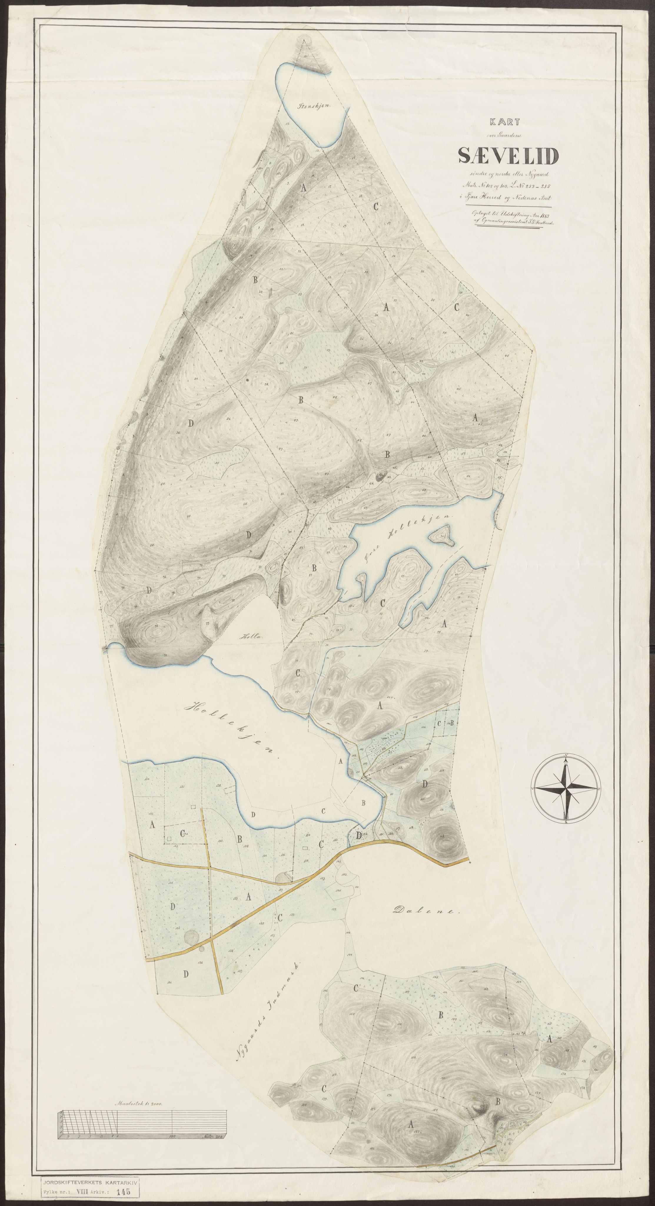 Jordskifteverkets kartarkiv, AV/RA-S-3929/T, 1859-1988, p. 172