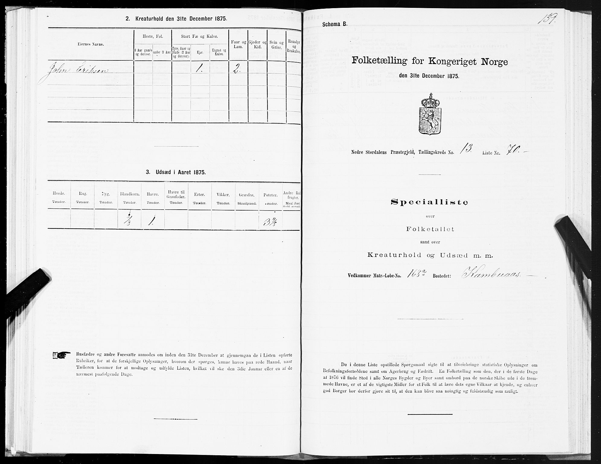 SAT, 1875 census for 1714P Nedre Stjørdal, 1875, p. 7139