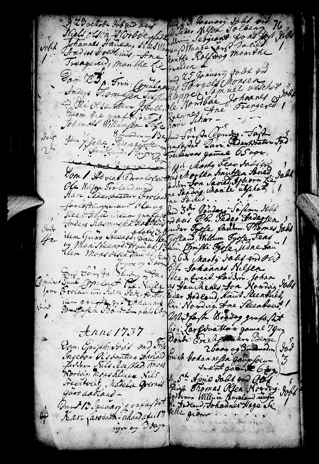 Os sokneprestembete, AV/SAB-A-99929: Parish register (official) no. A 4, 1669-1760, p. 76