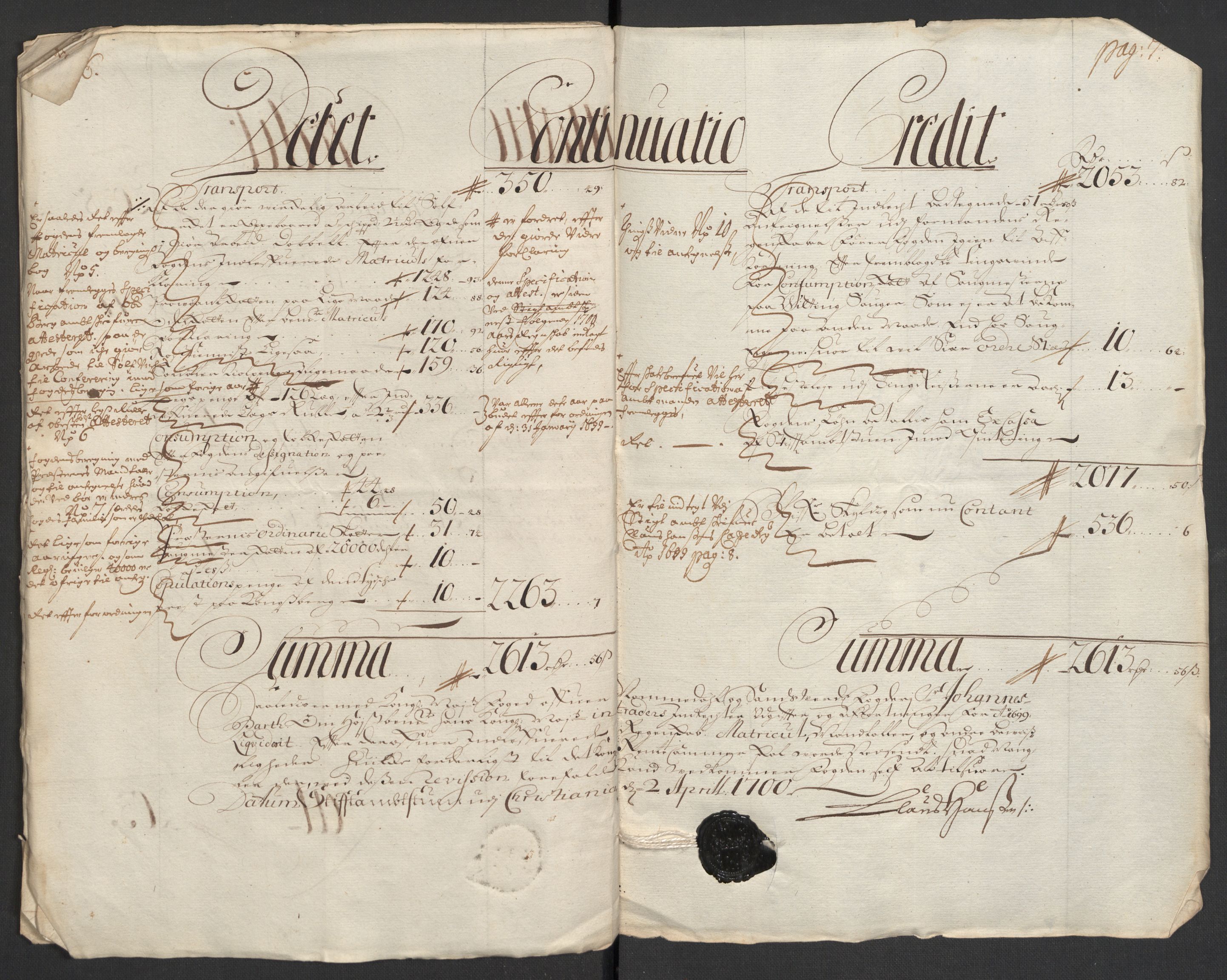 Rentekammeret inntil 1814, Reviderte regnskaper, Fogderegnskap, RA/EA-4092/R24/L1577: Fogderegnskap Numedal og Sandsvær, 1698-1700, p. 18